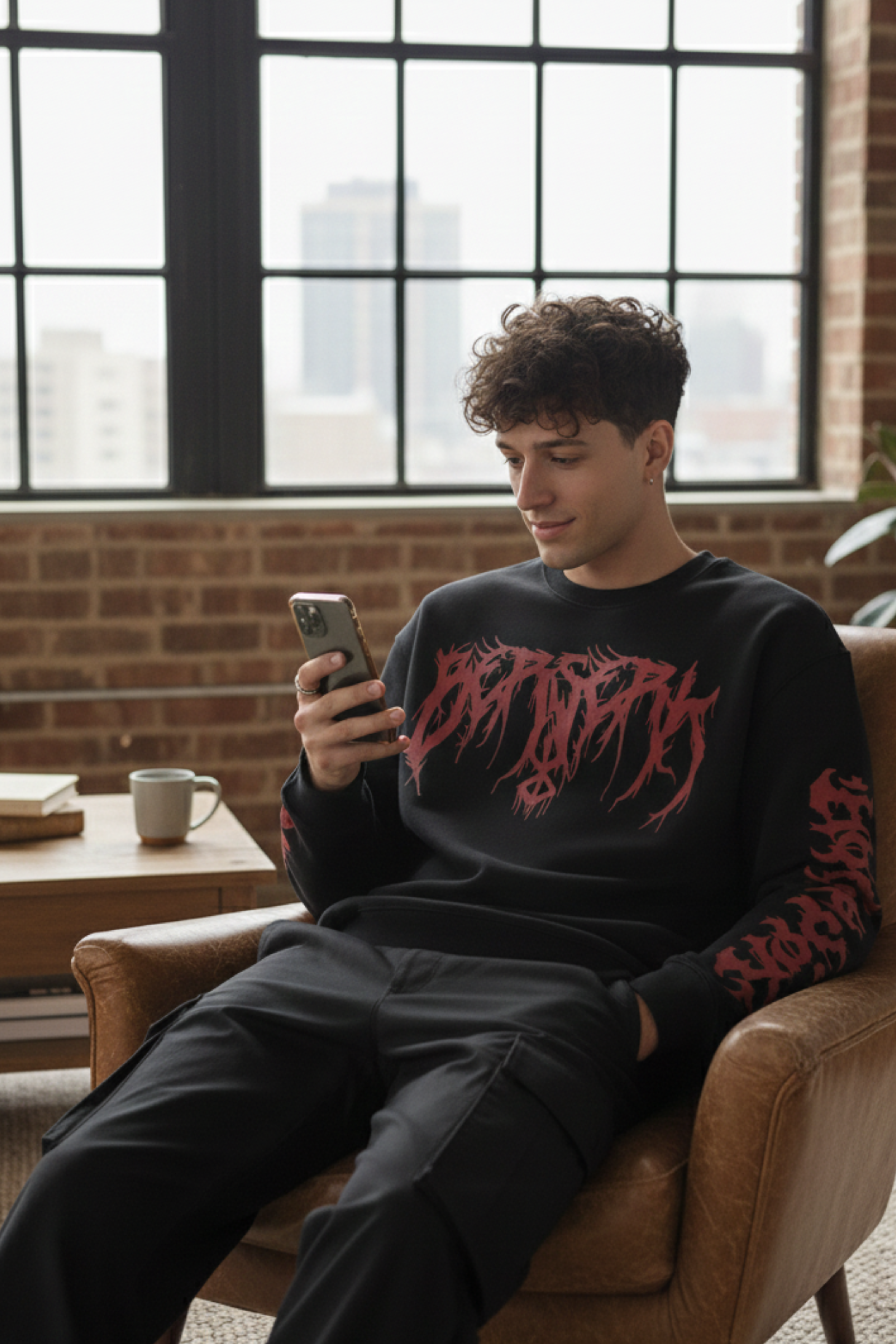 Berserk Premium Cotton Fleece Sweatshirt - Black