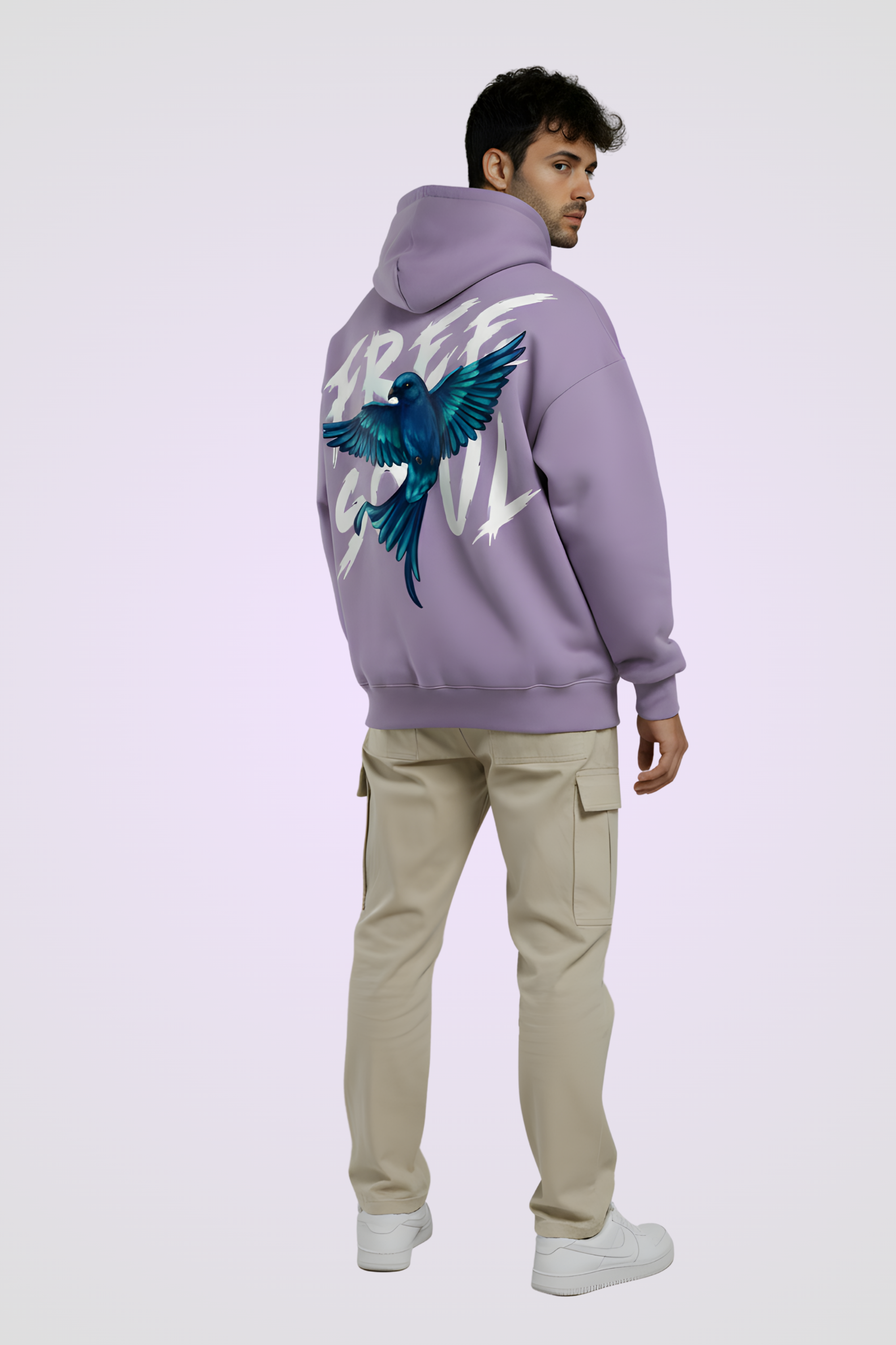 Free Soul Premium Oversized Hoodie  - Lavender