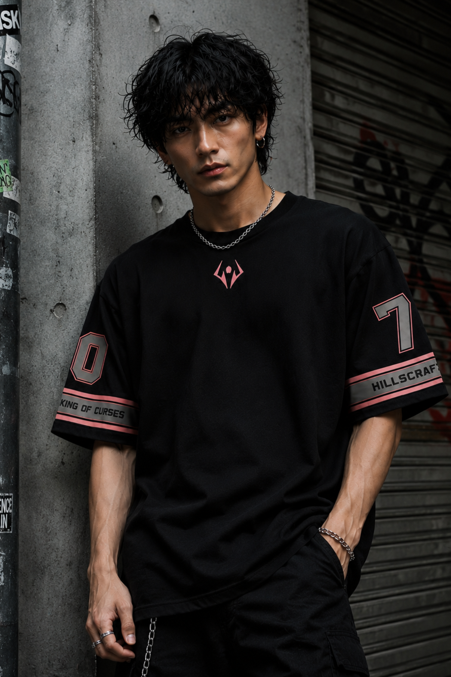CURSED GOD 07 Oversized Tee – Black