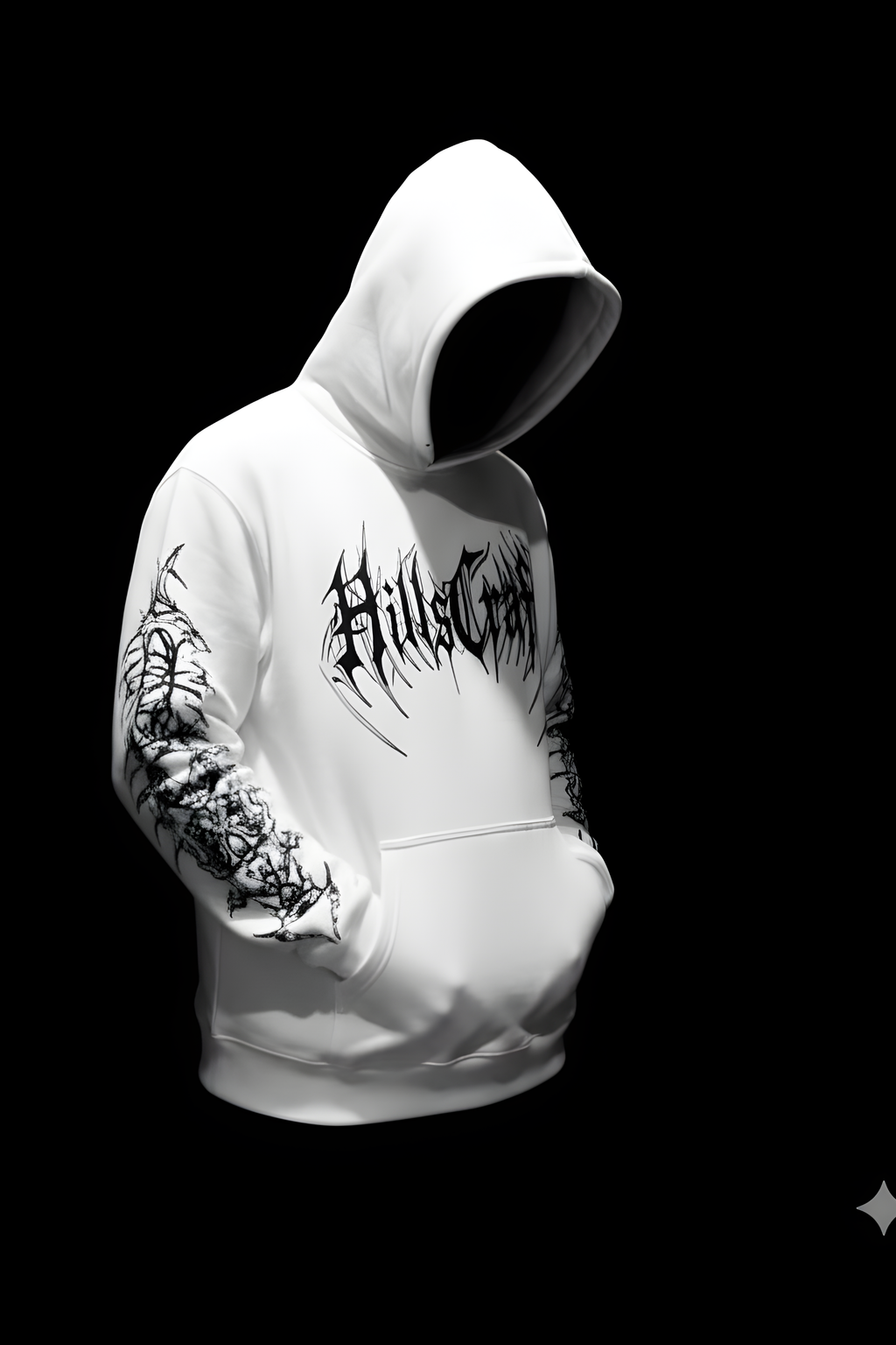 Dragon Oversized Premium Hoodie – WHITE