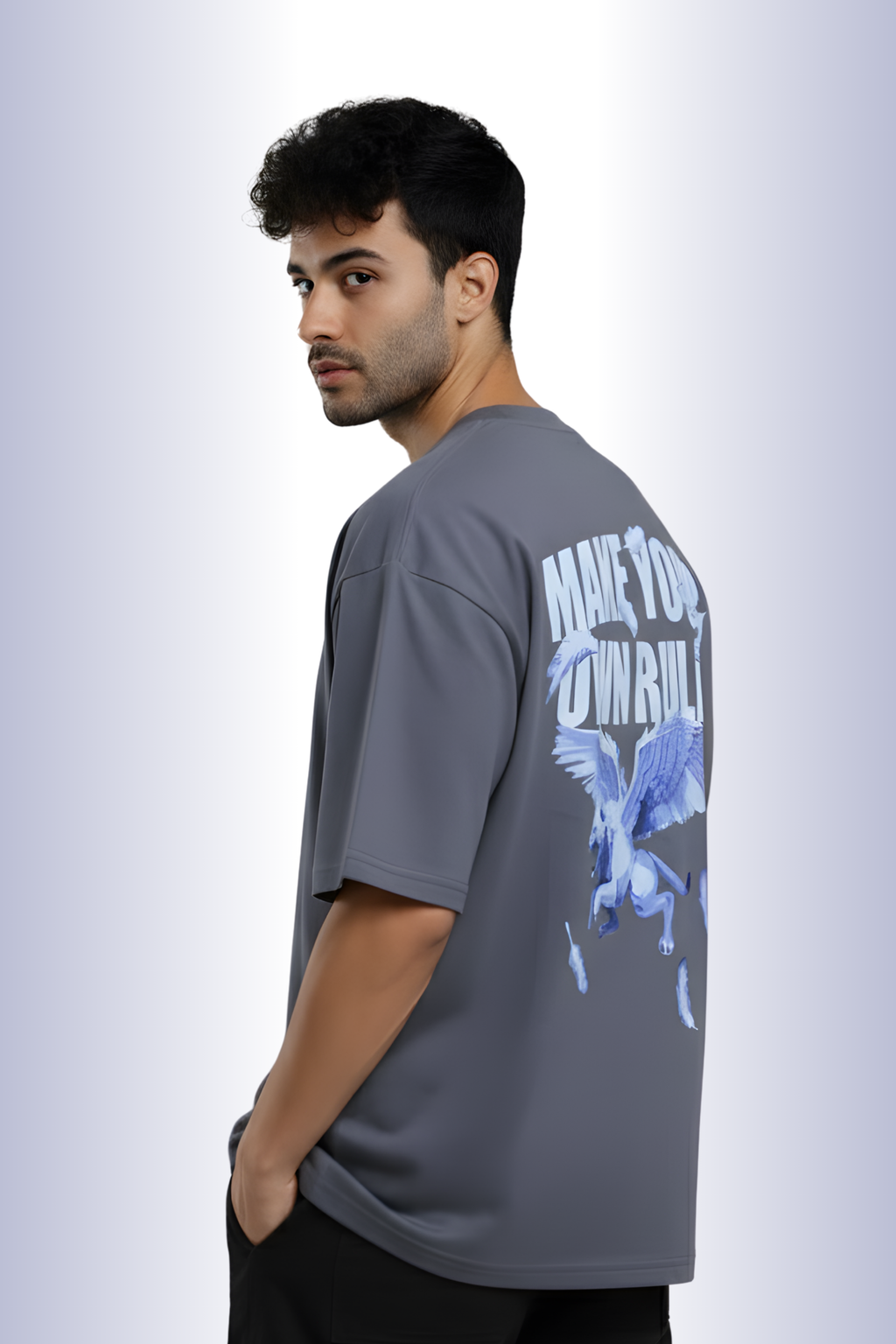 Limitless Oversized T-Shirt-Grey