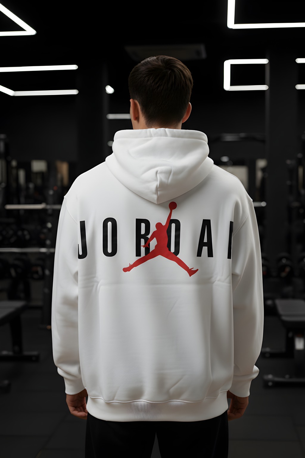 Jordan Premium Oversized Hoodie  - White