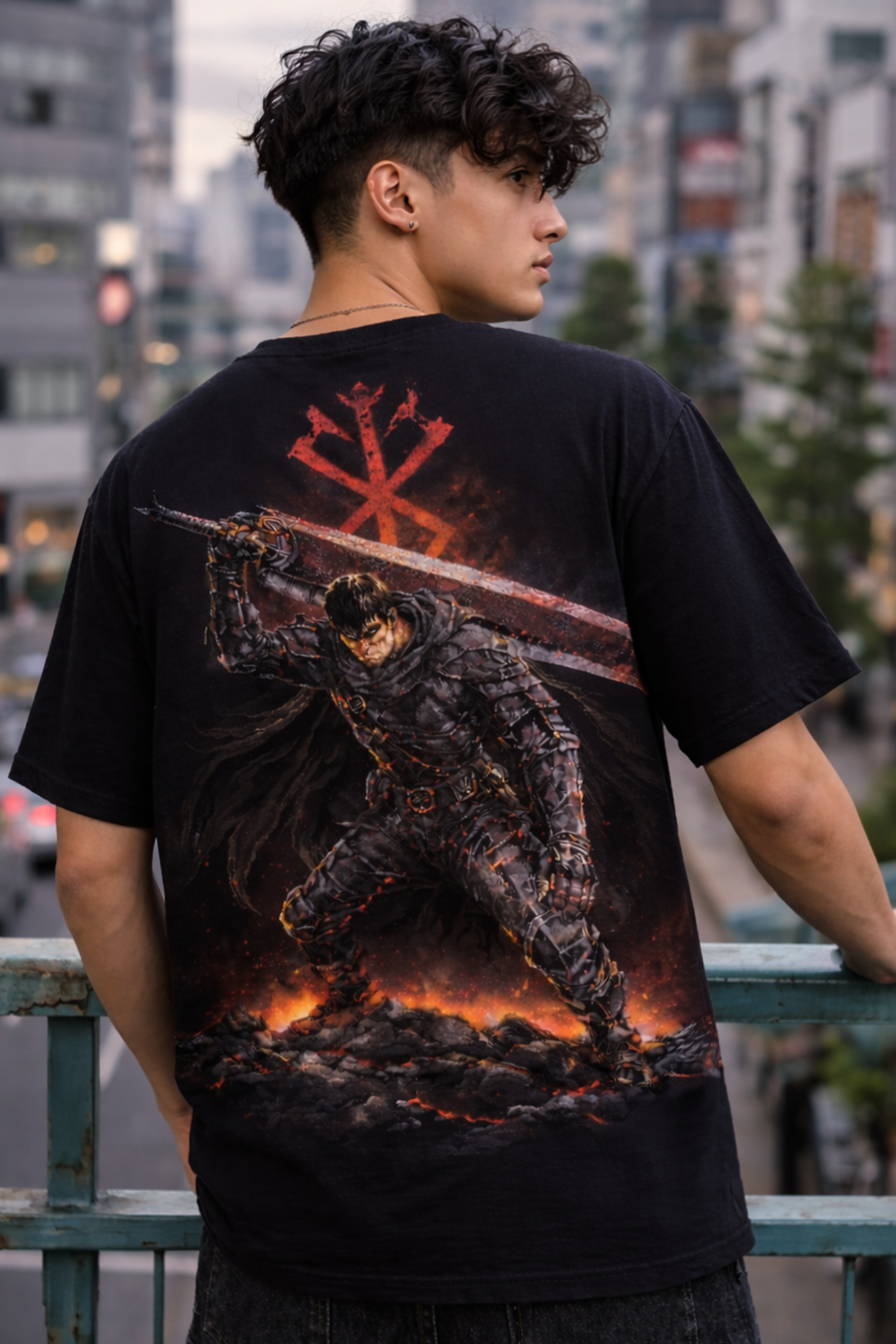 Warrior Berserk Oversized Tee - Black