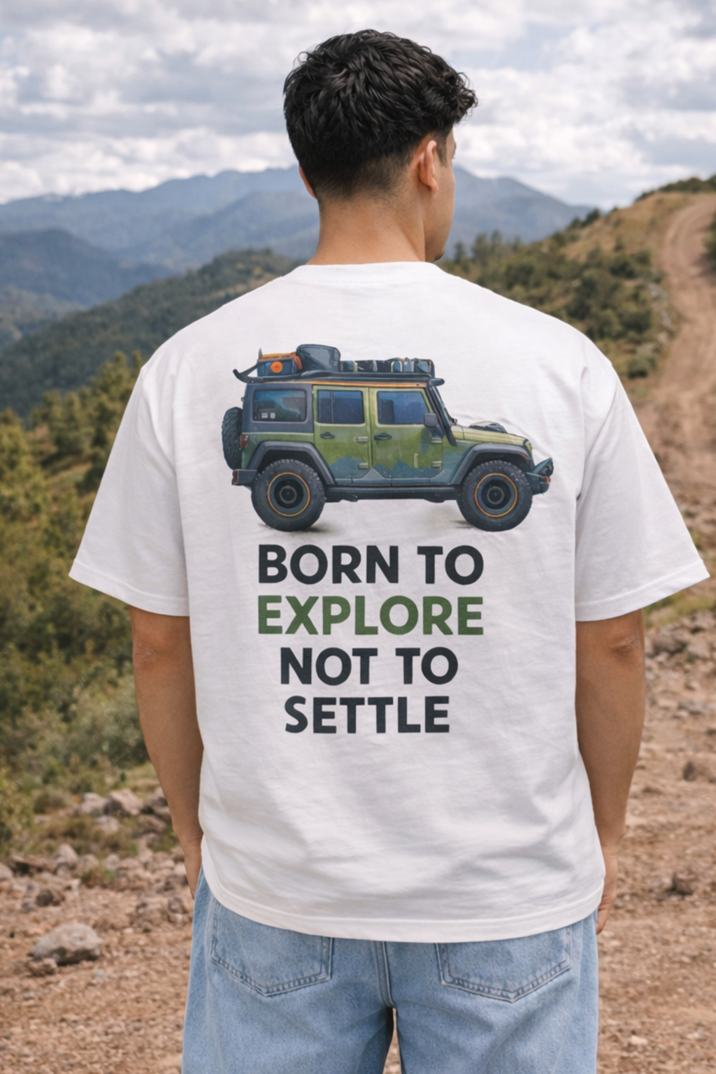 Explorer Oversized T-Shirt-White