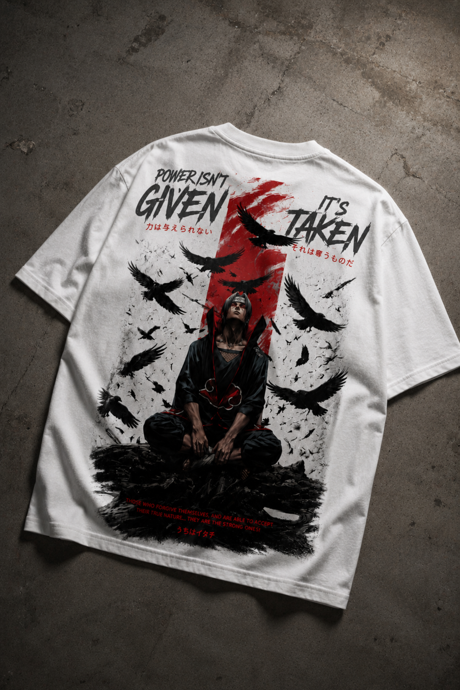Dark Shinobi Oversized Tee - WHITE