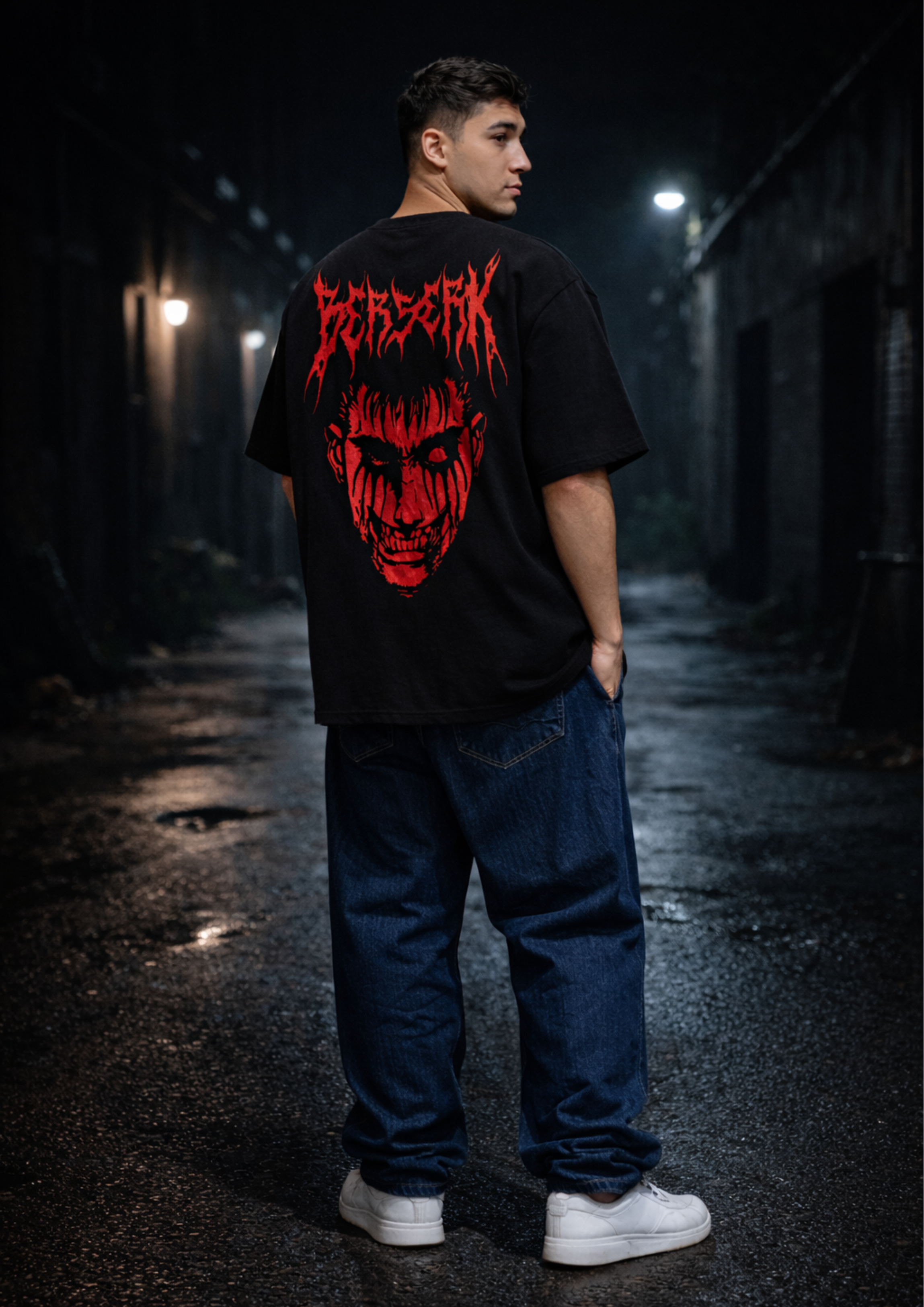 Berserk Oversized T-Shirt-Black