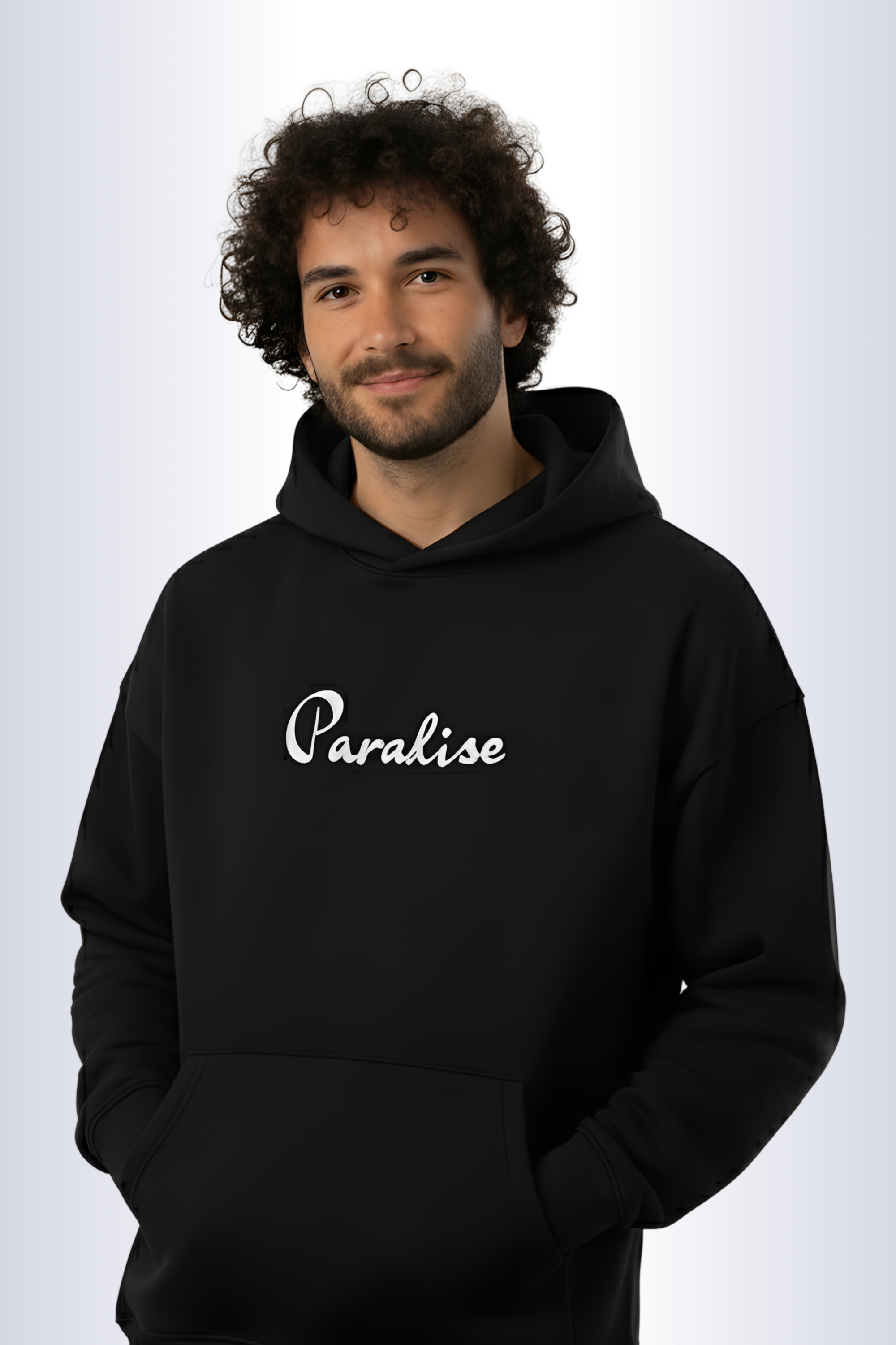 Paradise Premium Oversized Hoodie - Black