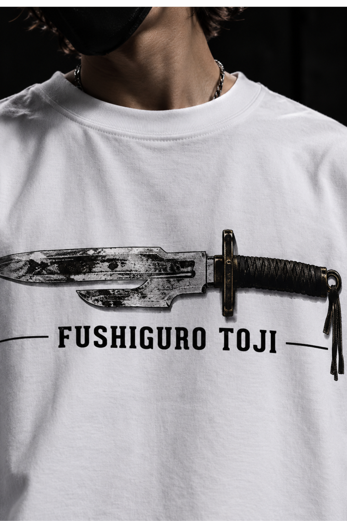 Toji Cursebound Oversized Tee – White