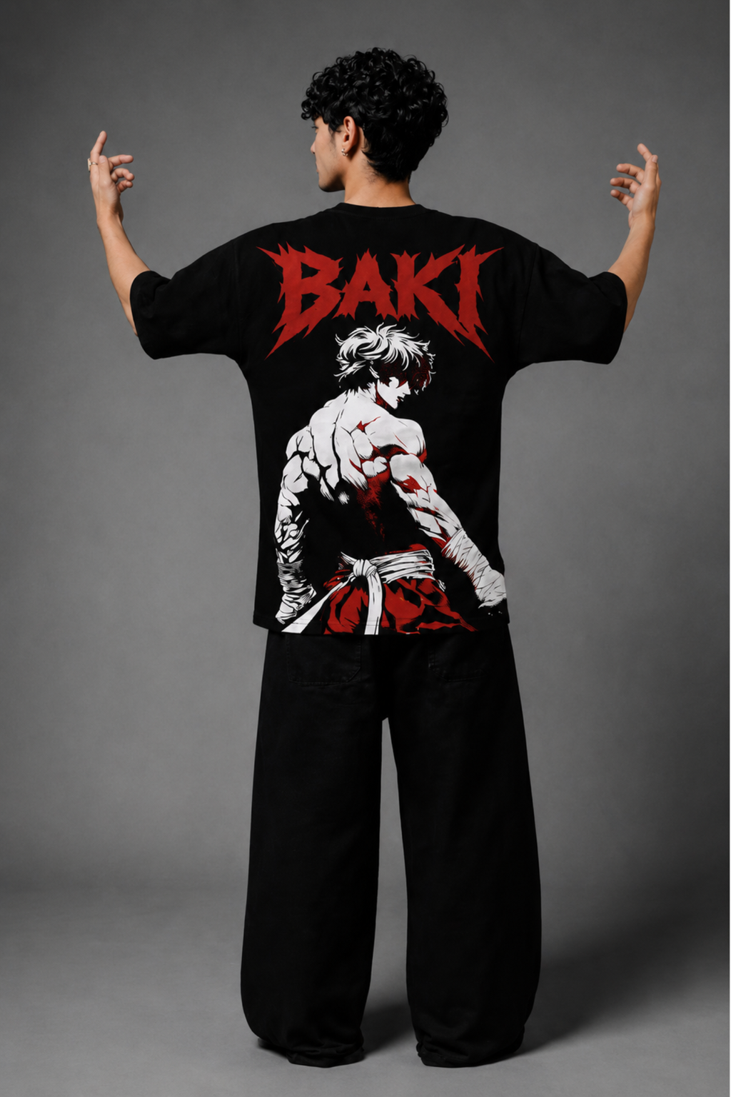 BAKI Oversized Tee - Black