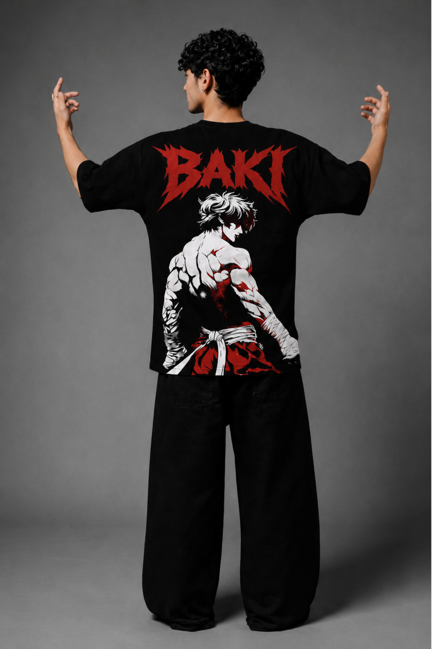 BAKI Oversized Tee - Black