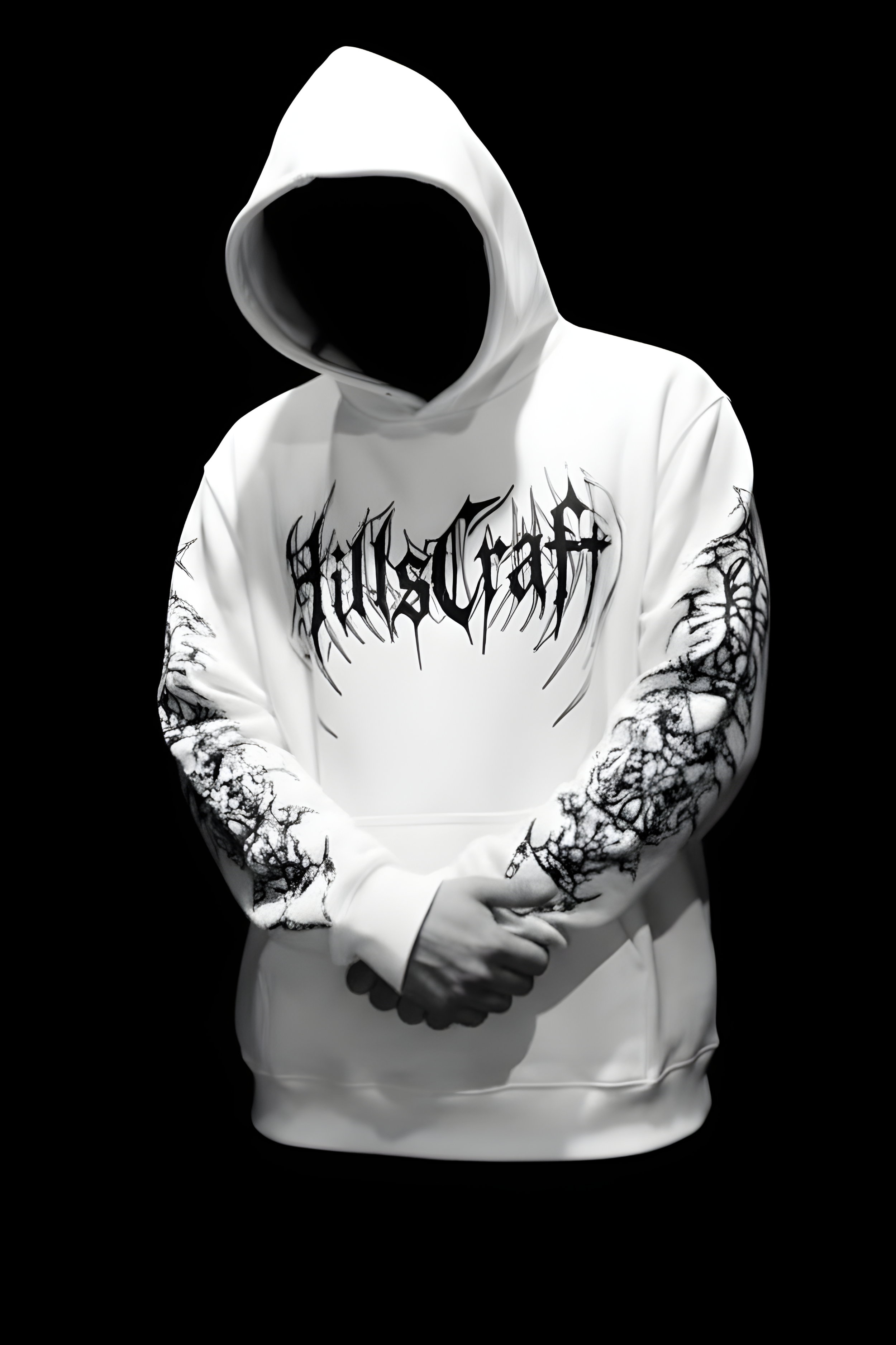 Dragon Oversized Premium Hoodie – WHITE