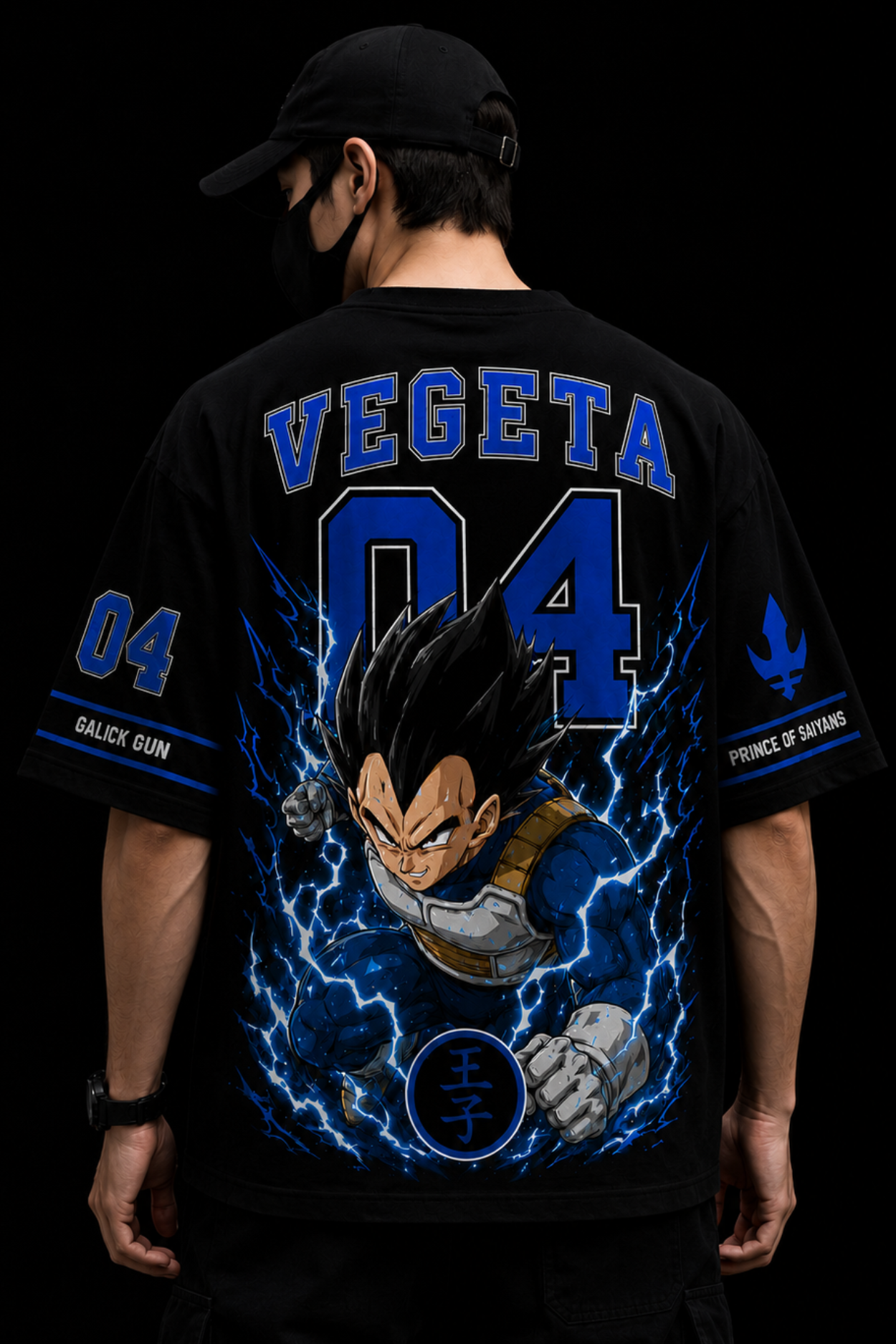 Vegeta 04 Oversized T-Shirt -Black