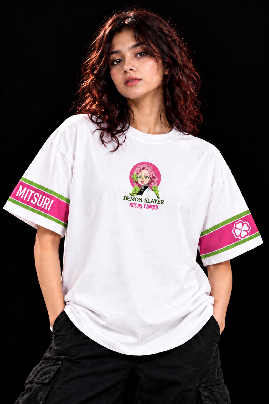 Mitsuri Love Hashira Oversized Tee – White