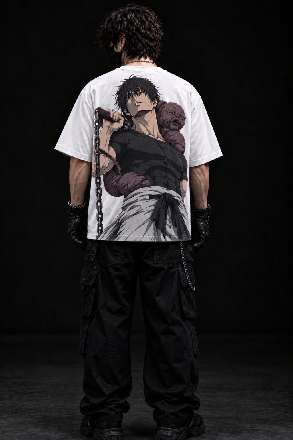 Toji Cursebound Oversized Tee – White
