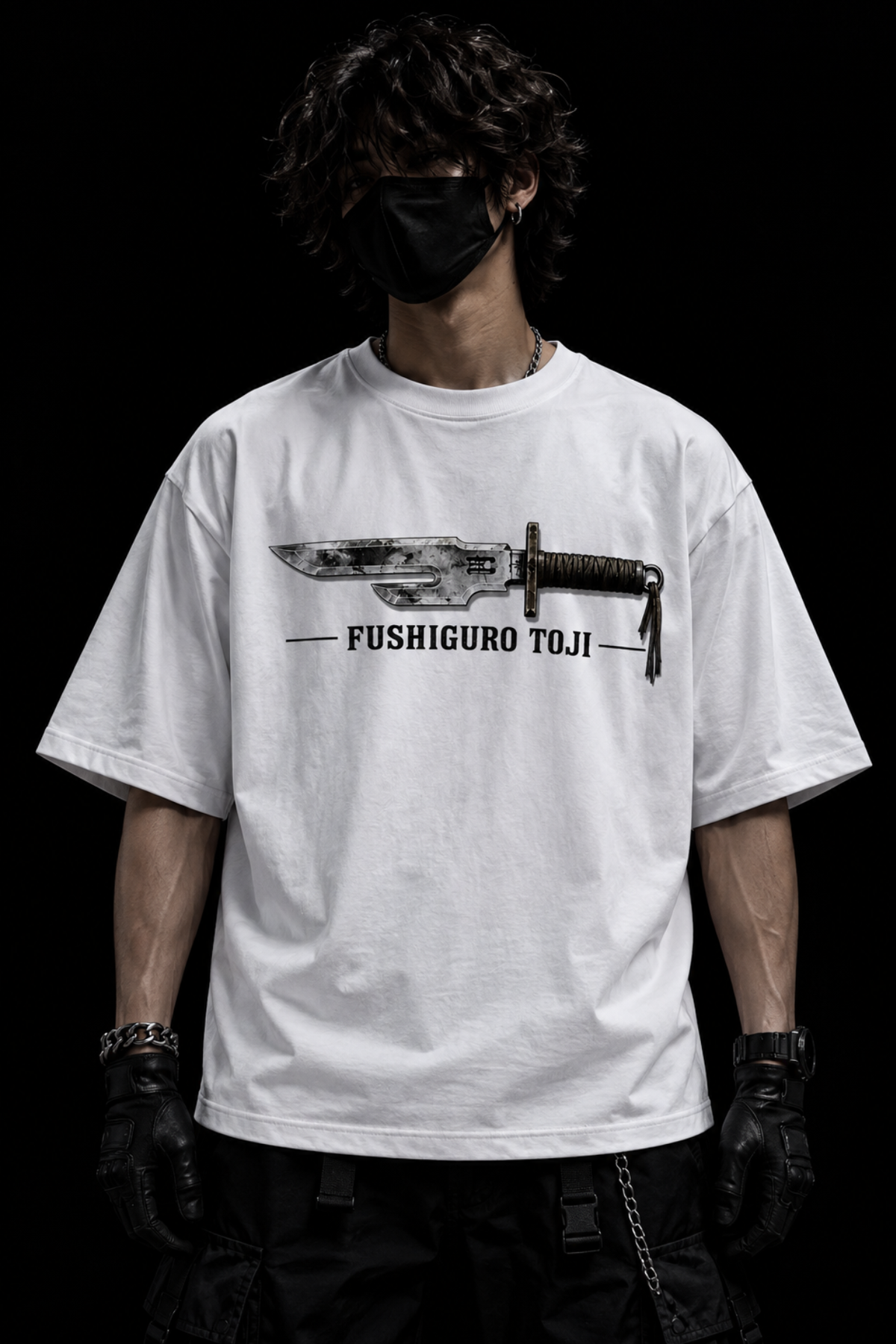 Toji Cursebound Oversized Tee – White