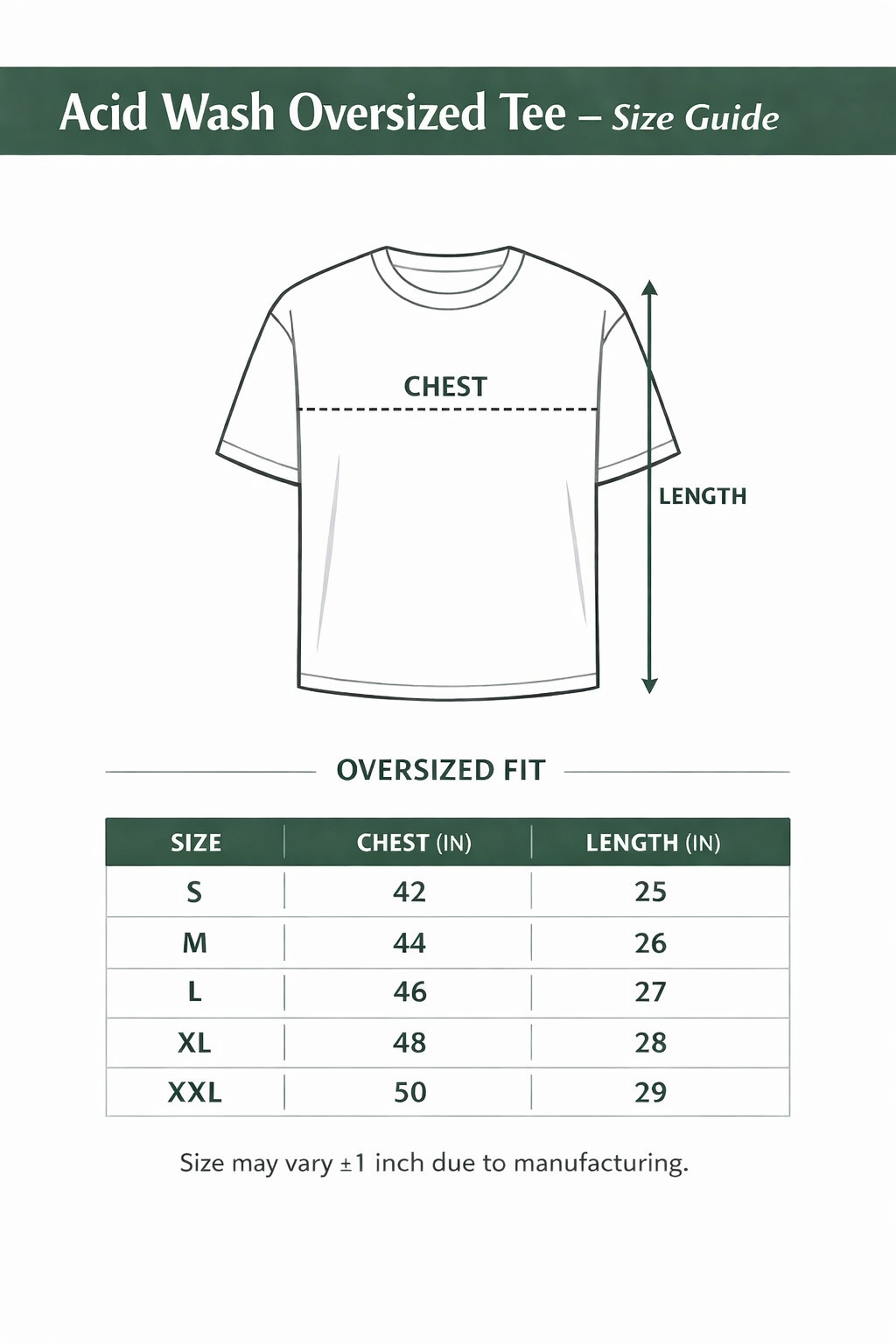 Kaiju Storm Acidwash Oversized Tee – Black