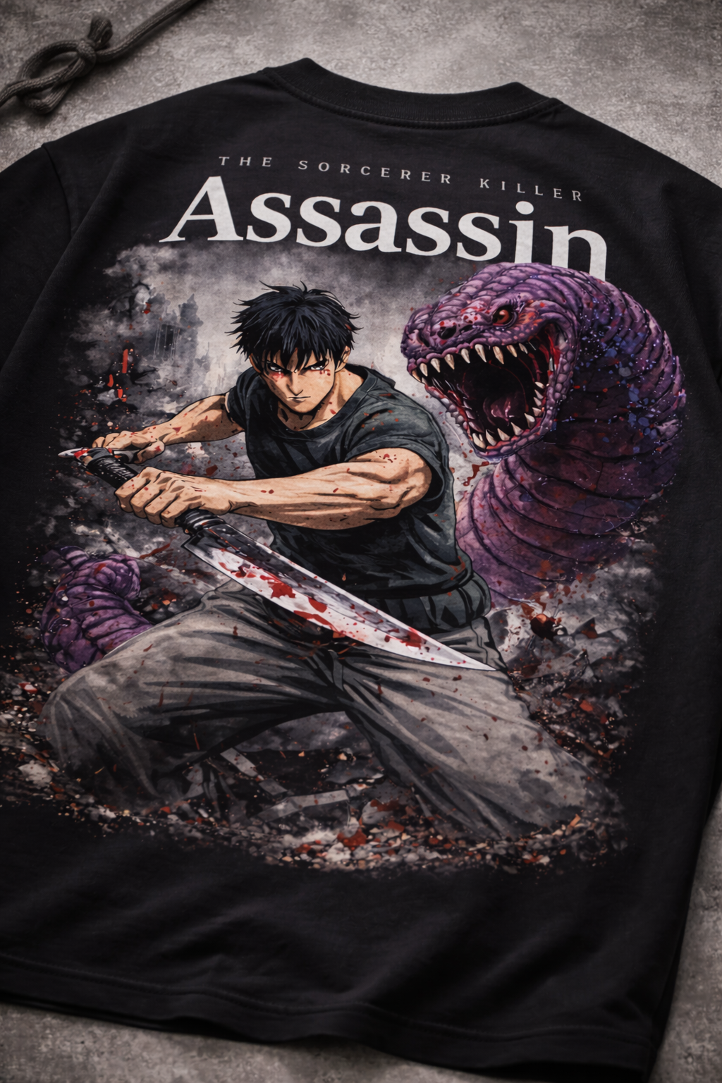 Assassin Instinct Oversized Tee - Black