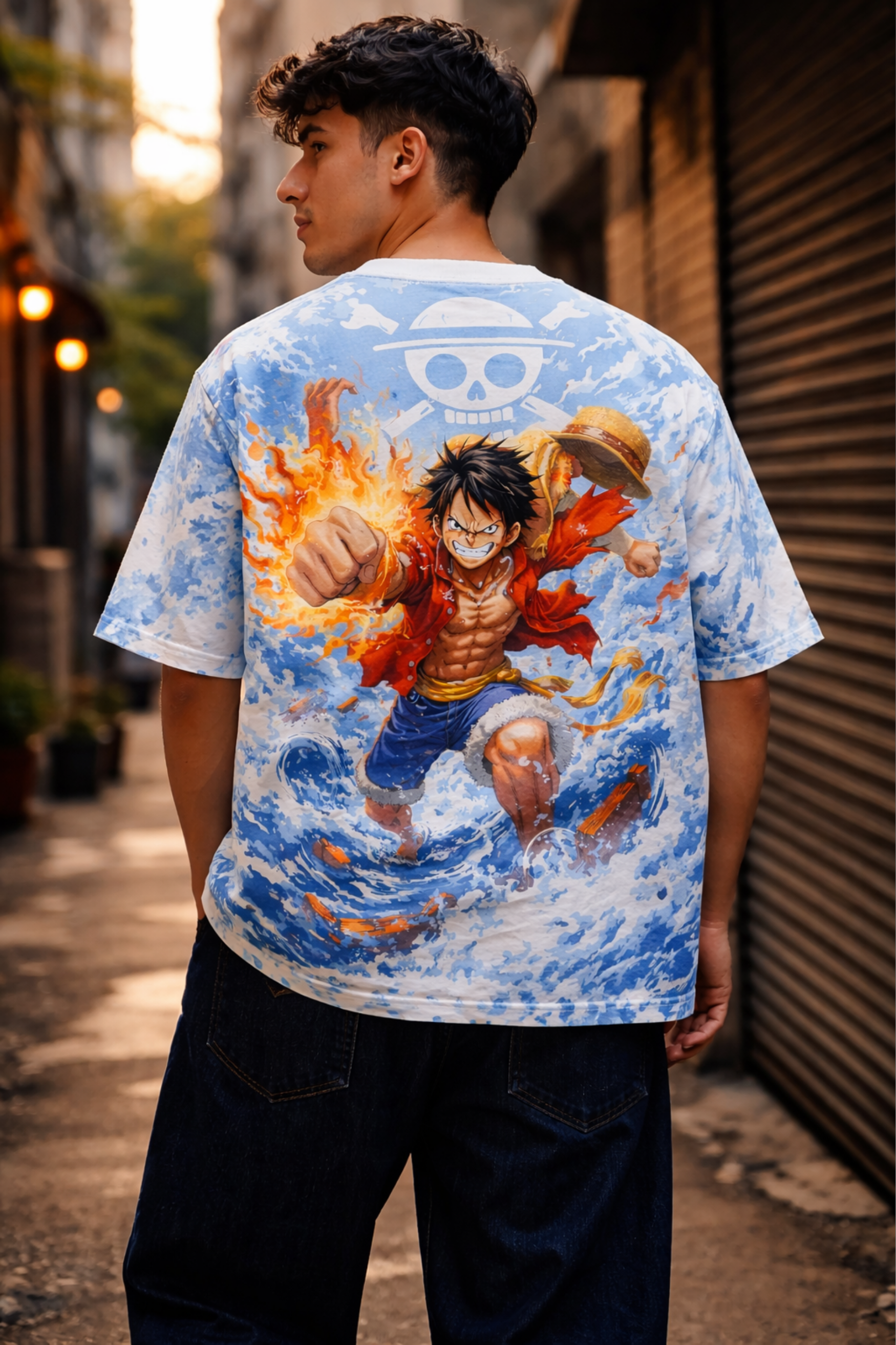 LUFFY Oversized Tee - White