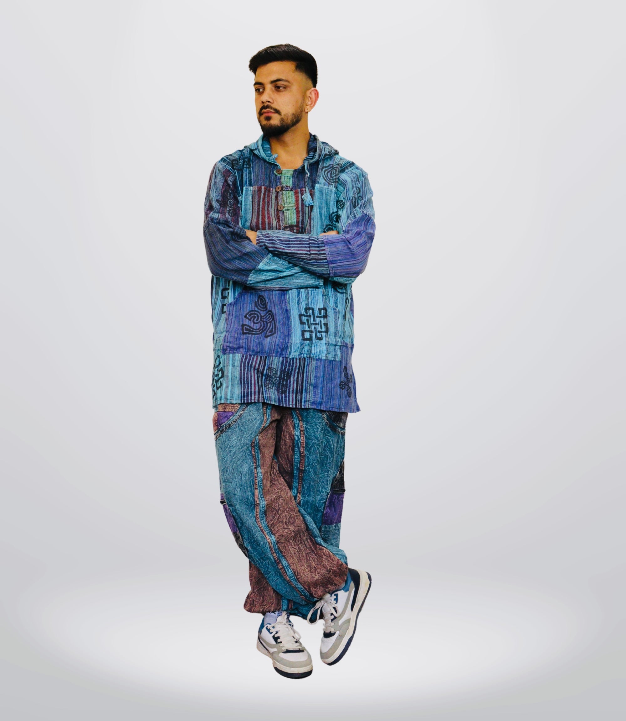 Boho Tribal Hoodie-Pants – Blue Ocean