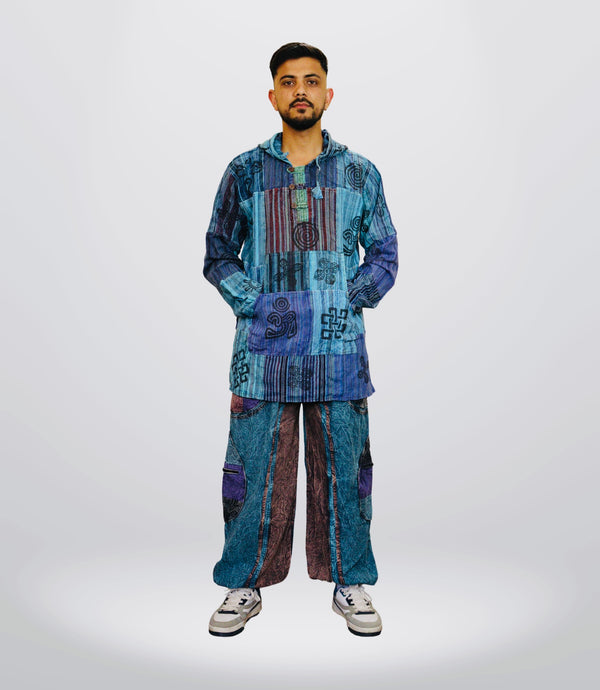 Boho Tribal Hoodie-Pants – Blue Ocean