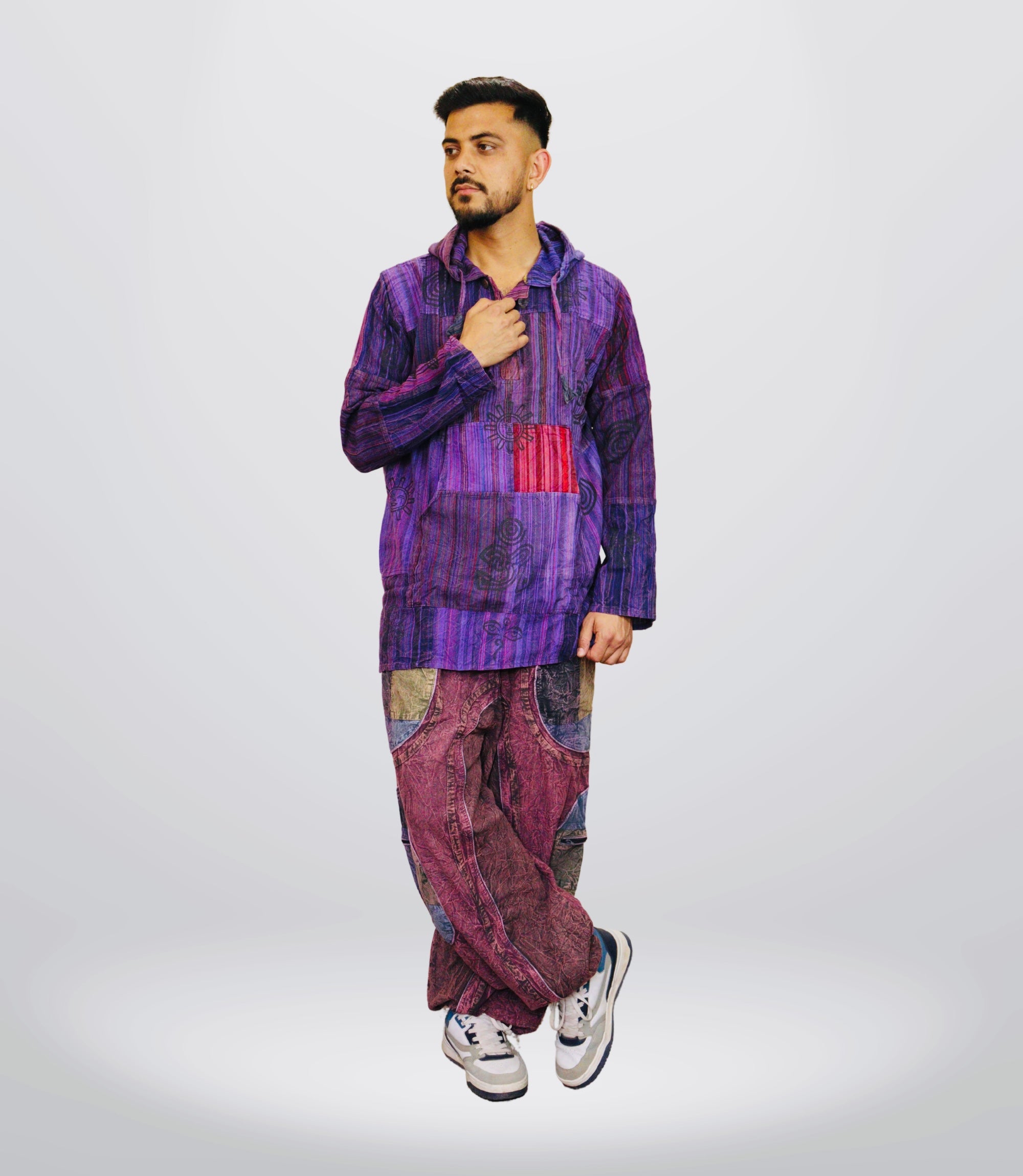Boho Tribal Hoodie-Pants- Earthstone