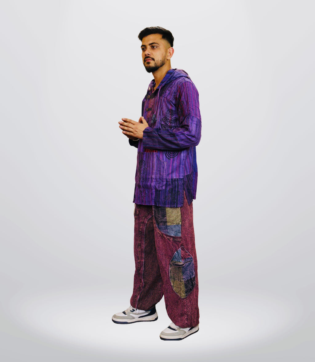 Boho Tribal Hoodie-Pants- Earthstone