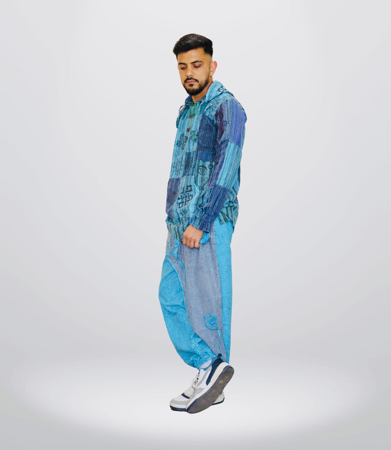 Boho Tribal Hoodie-Pant – Blue Sea