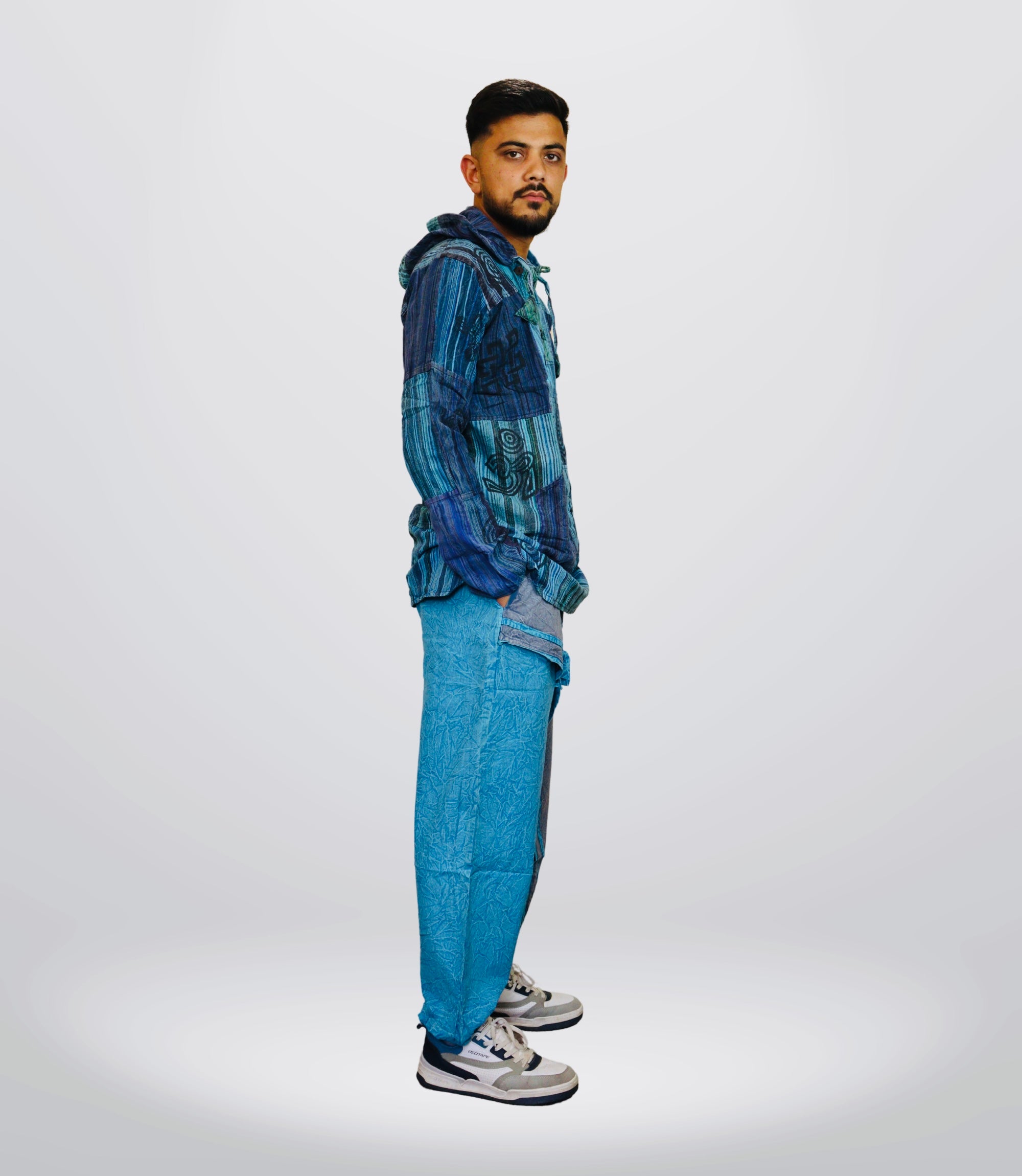 Boho Tribal Hoodie-Pant – Blue Sea