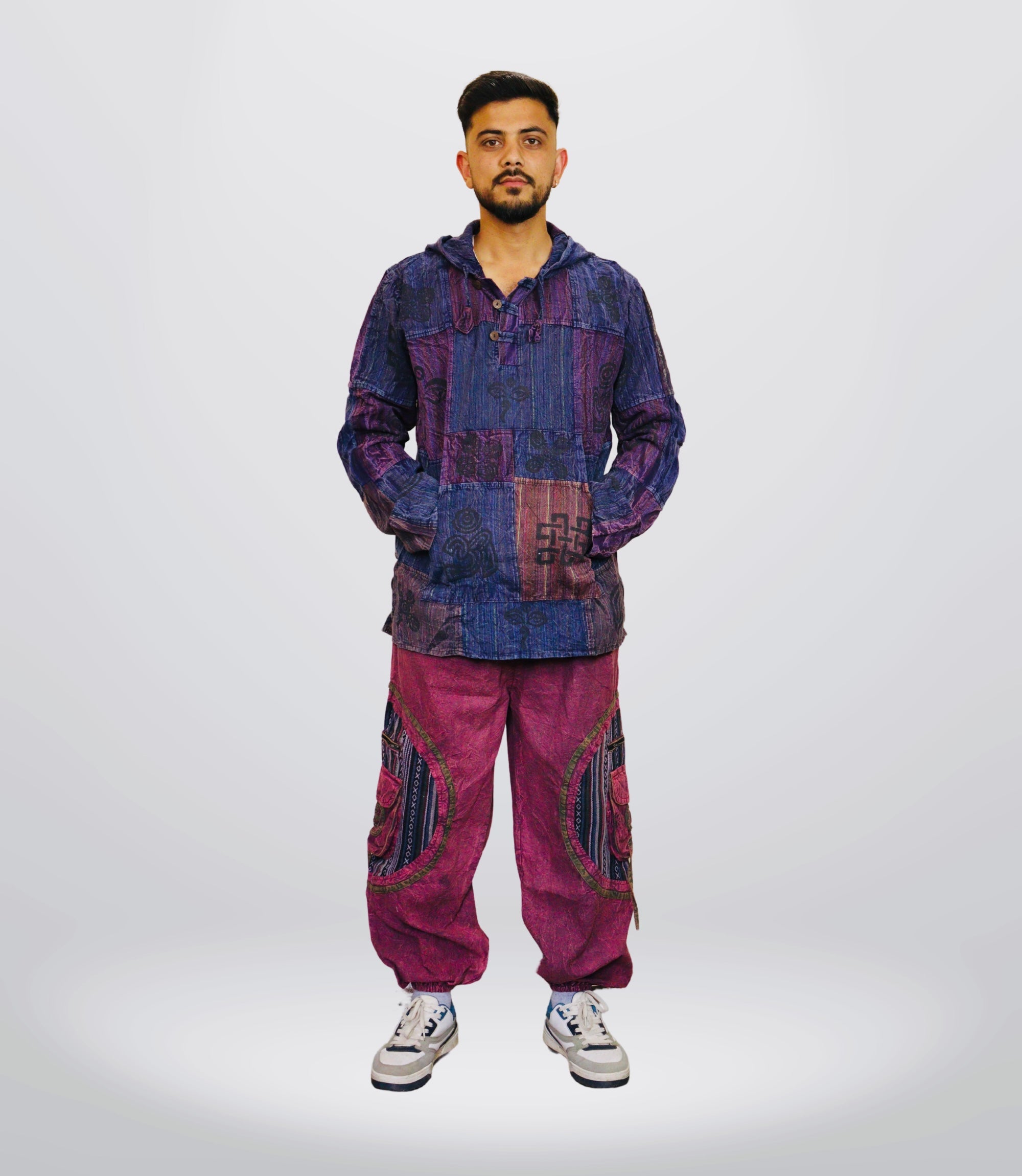 Boho Tribal Summer Hoodie-Pants- Rosemyst