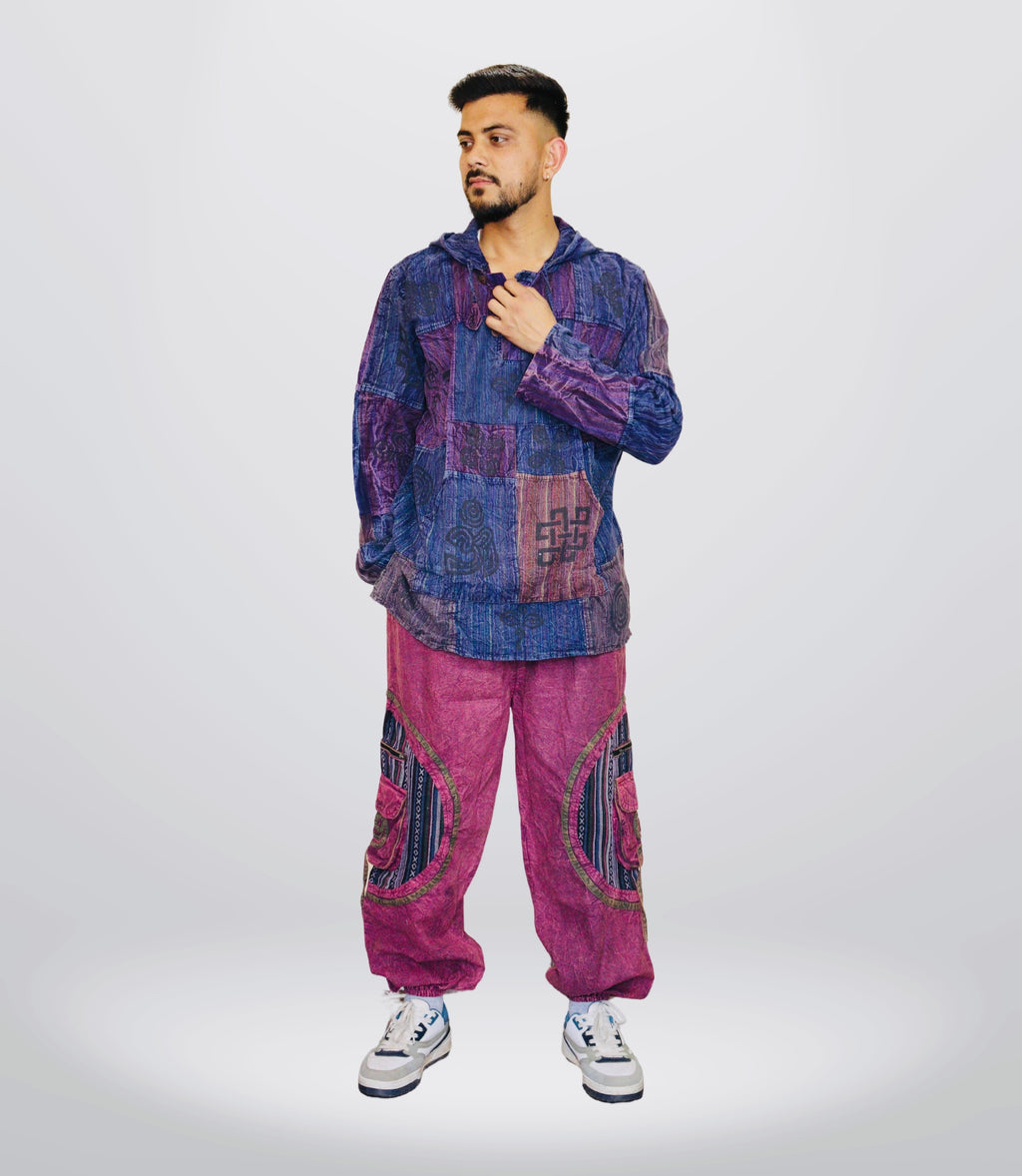 Boho Tribal Summer Hoodie-Pants- Rosemyst