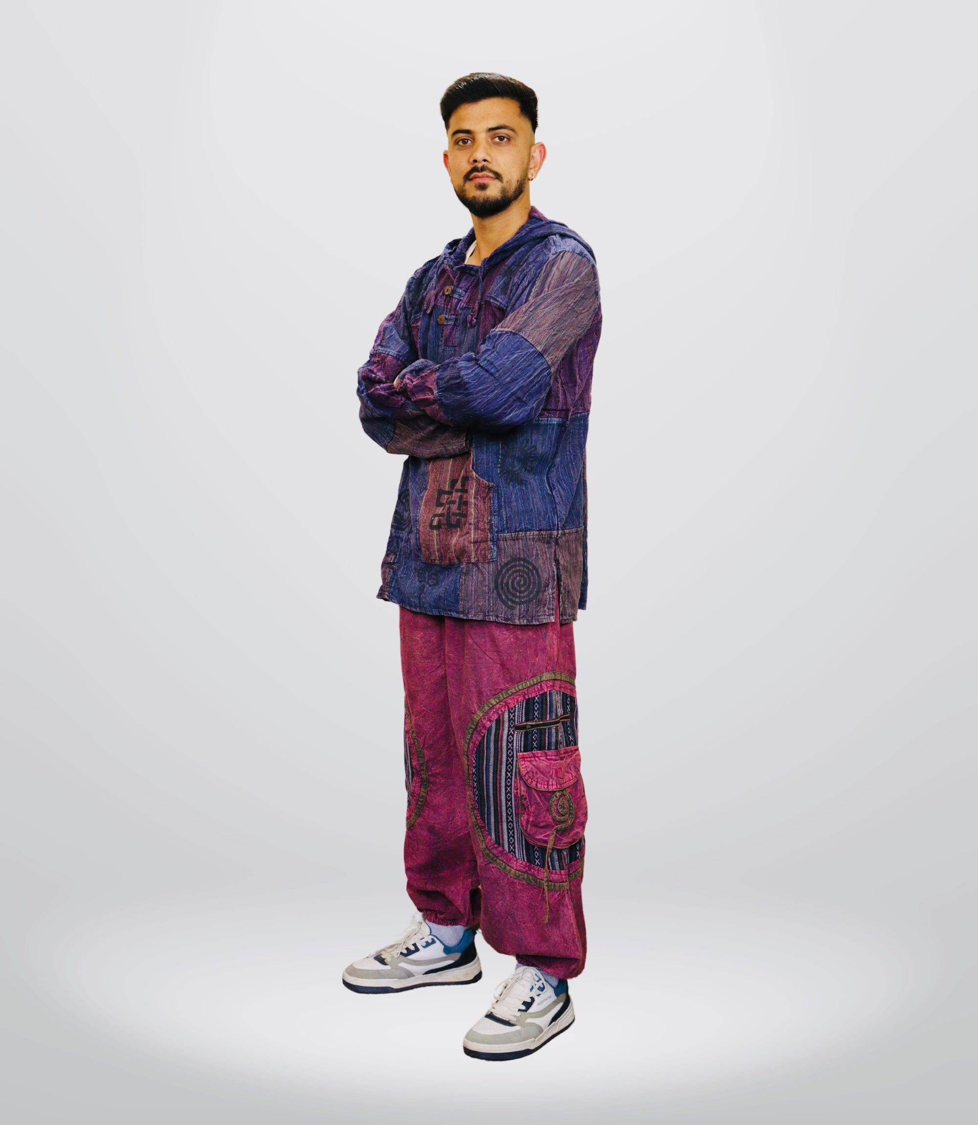 Boho Tribal Summer Hoodie-Pants- Rosemyst