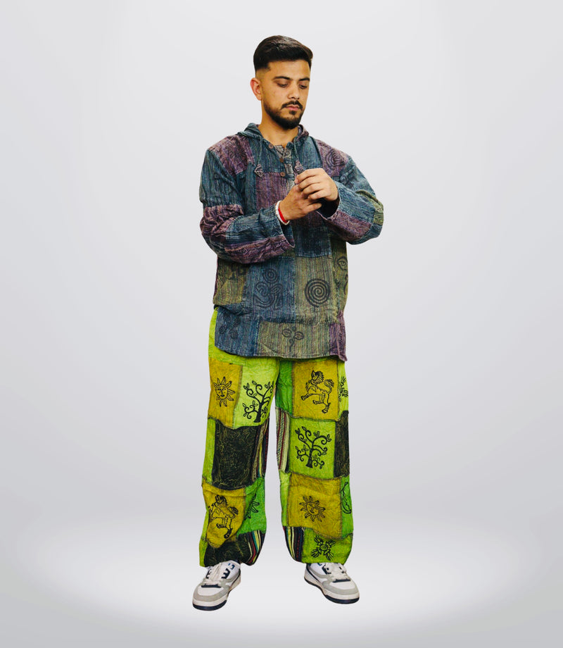 Boho Tribal Hoodie-Pants – Wild Green