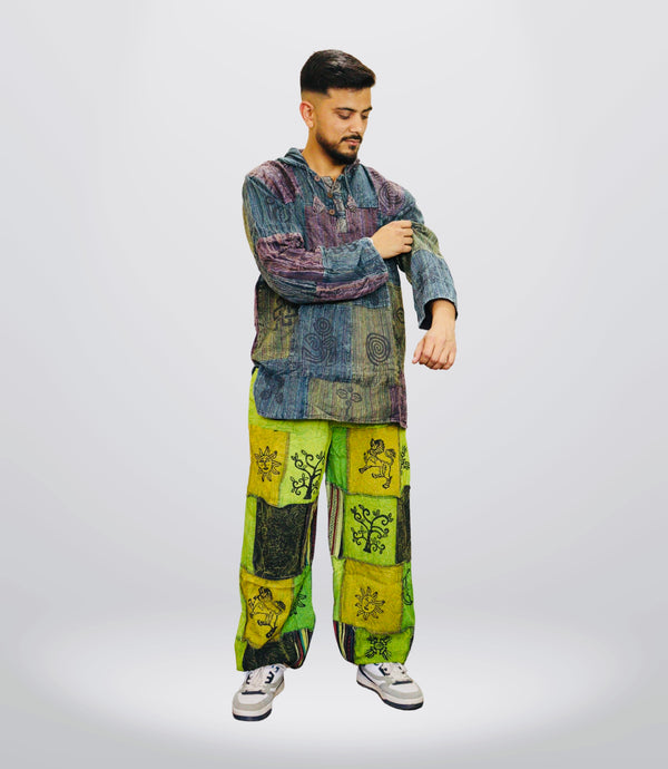 Boho Tribal Hoodie-Pants – Wild Green