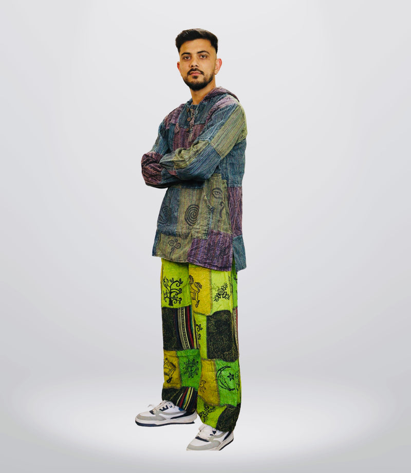 Boho Tribal Hoodie-Pants – Wild Green