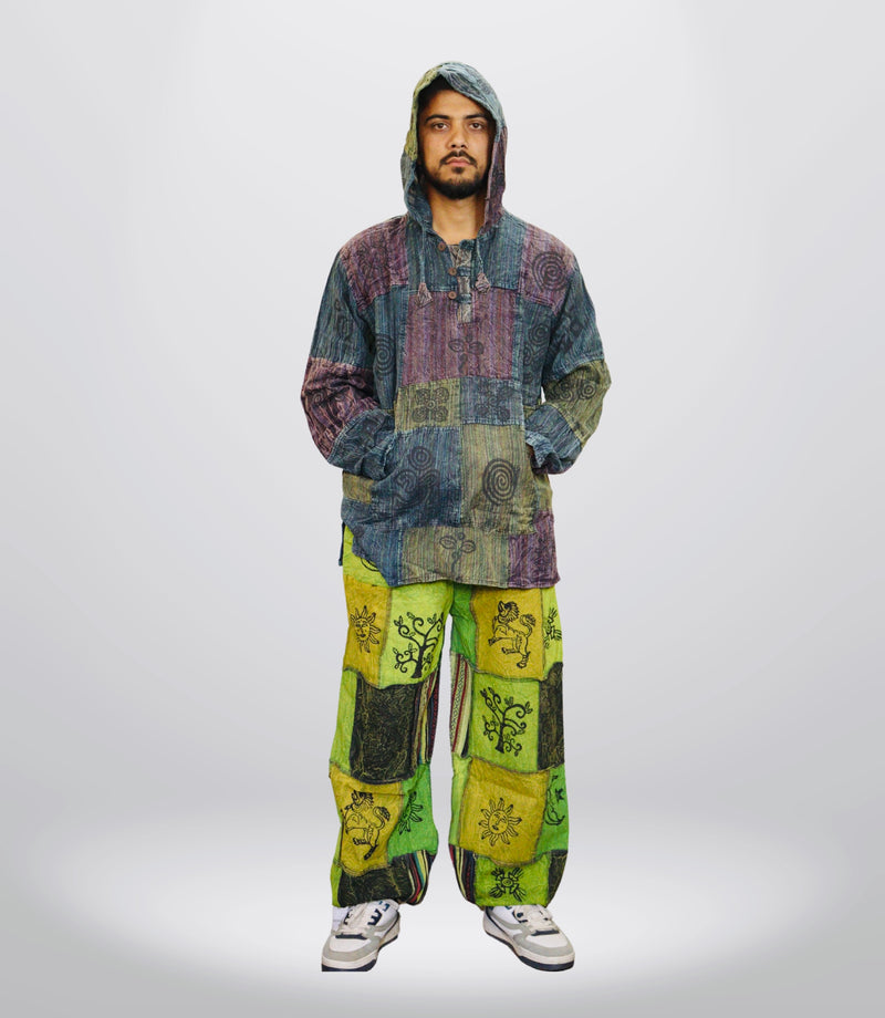 Boho Tribal Hoodie-Pants – Wild Green