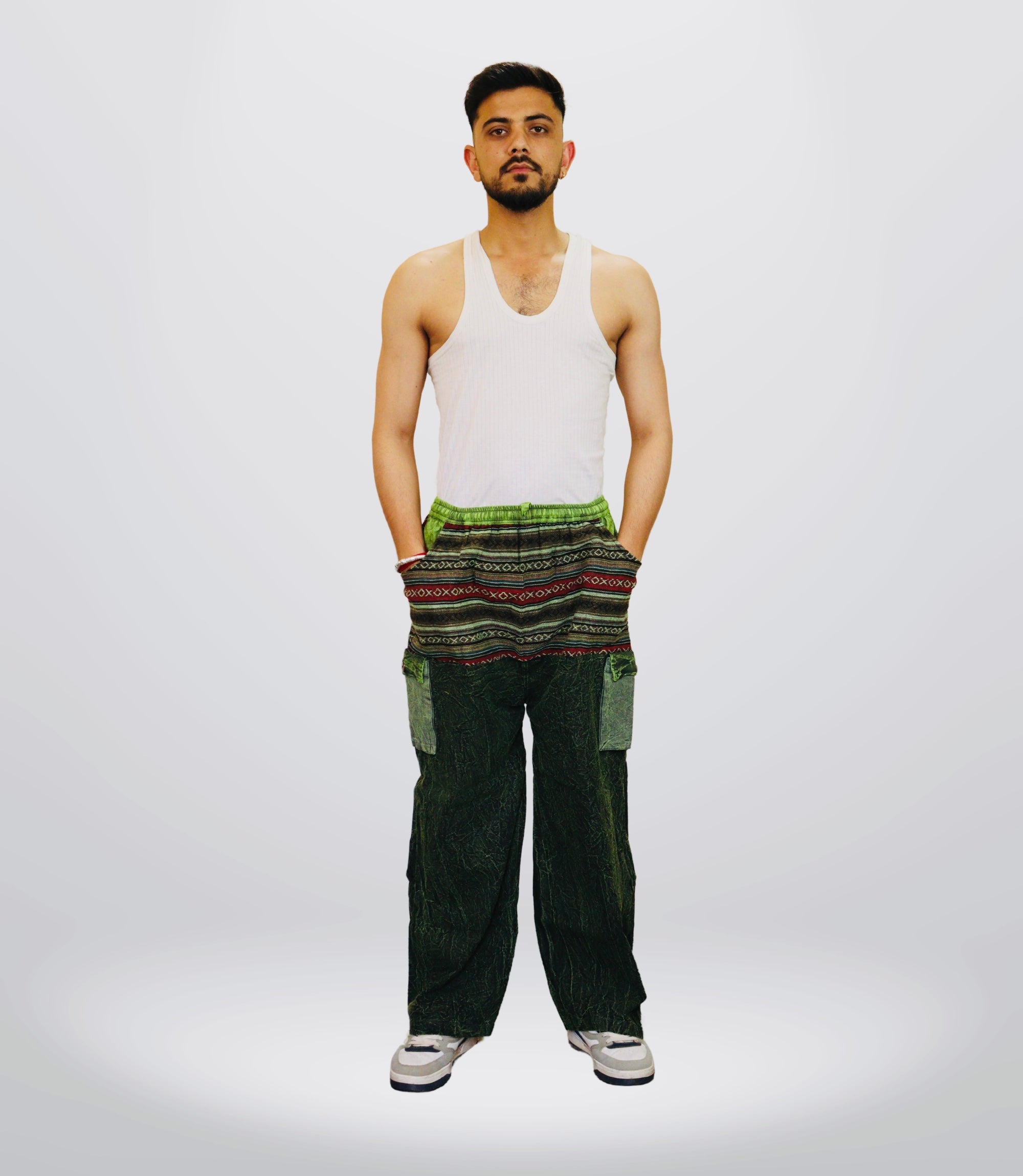 Boho Harem Trouser-Deep Green