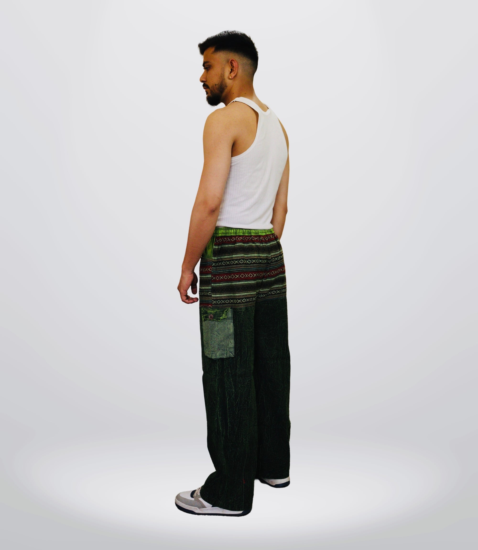 Boho Harem Trouser-Deep Green