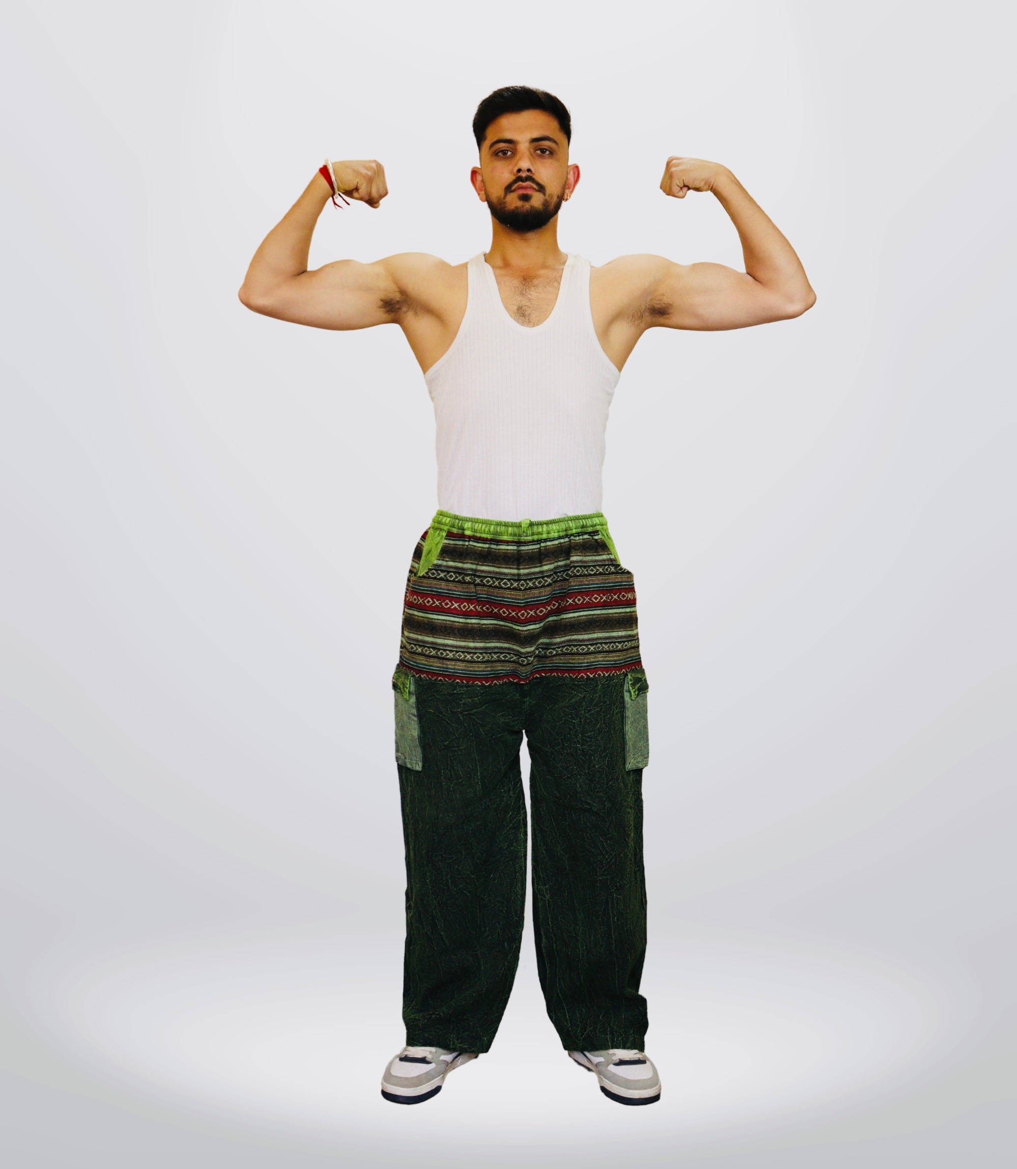 Boho Harem Trouser-Deep Green