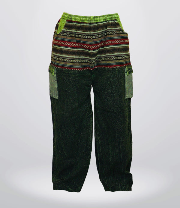 Boho Harem Trouser-Deep Green