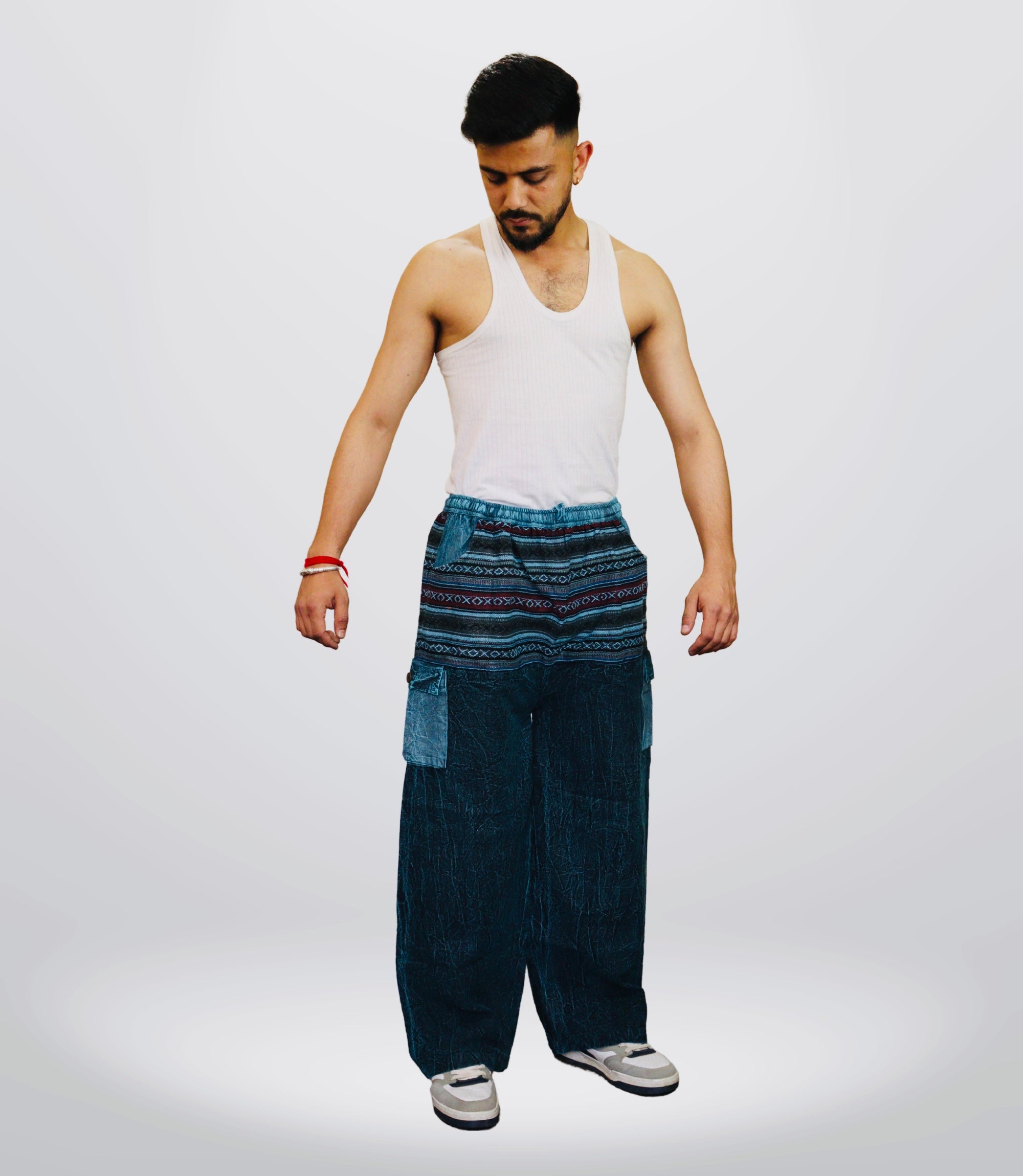 Boho Harem Trouser-BLUE