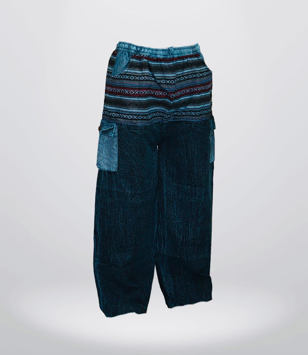 Boho Harem Trouser-BLUE