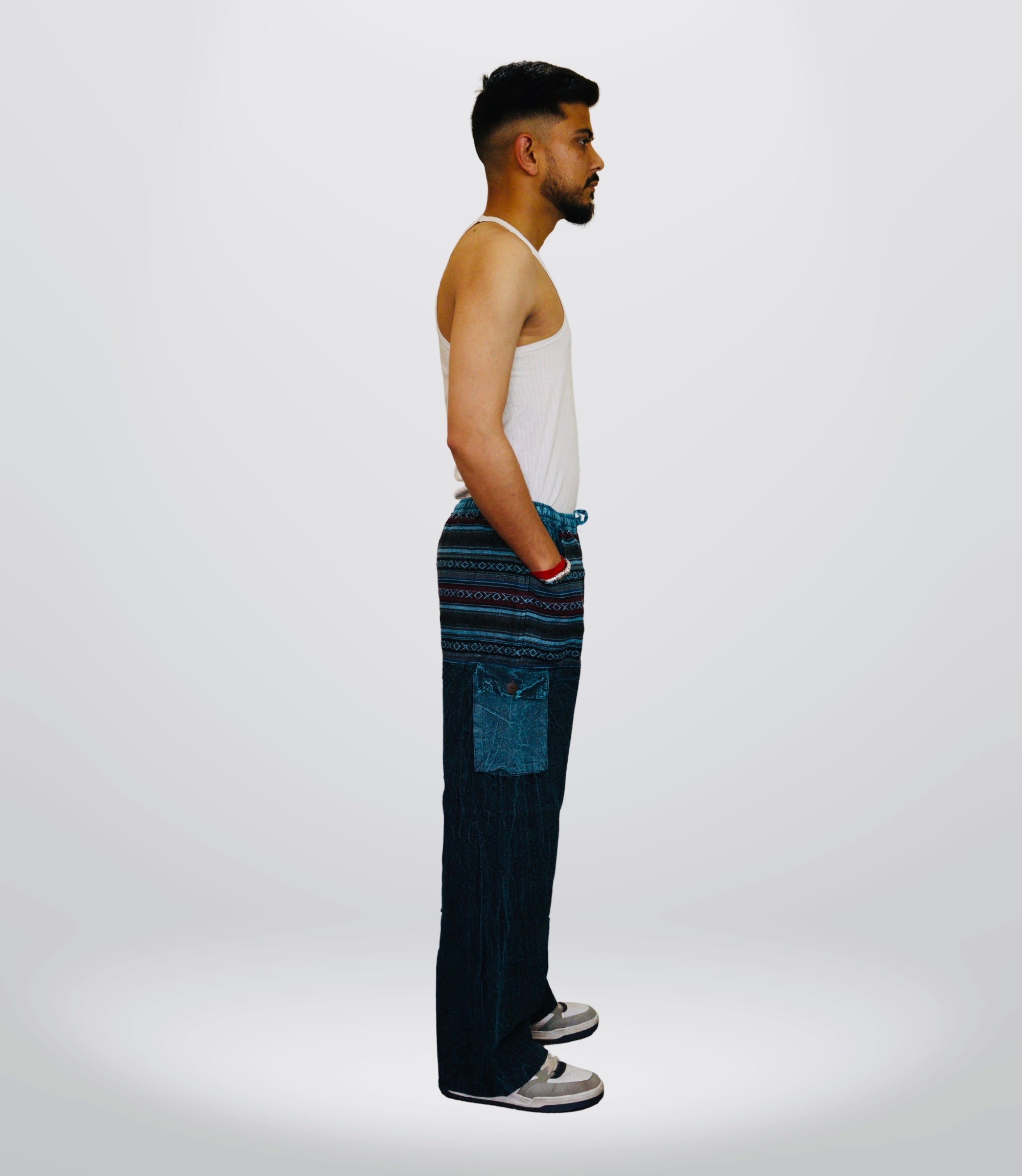 Boho Harem Trouser-BLUE