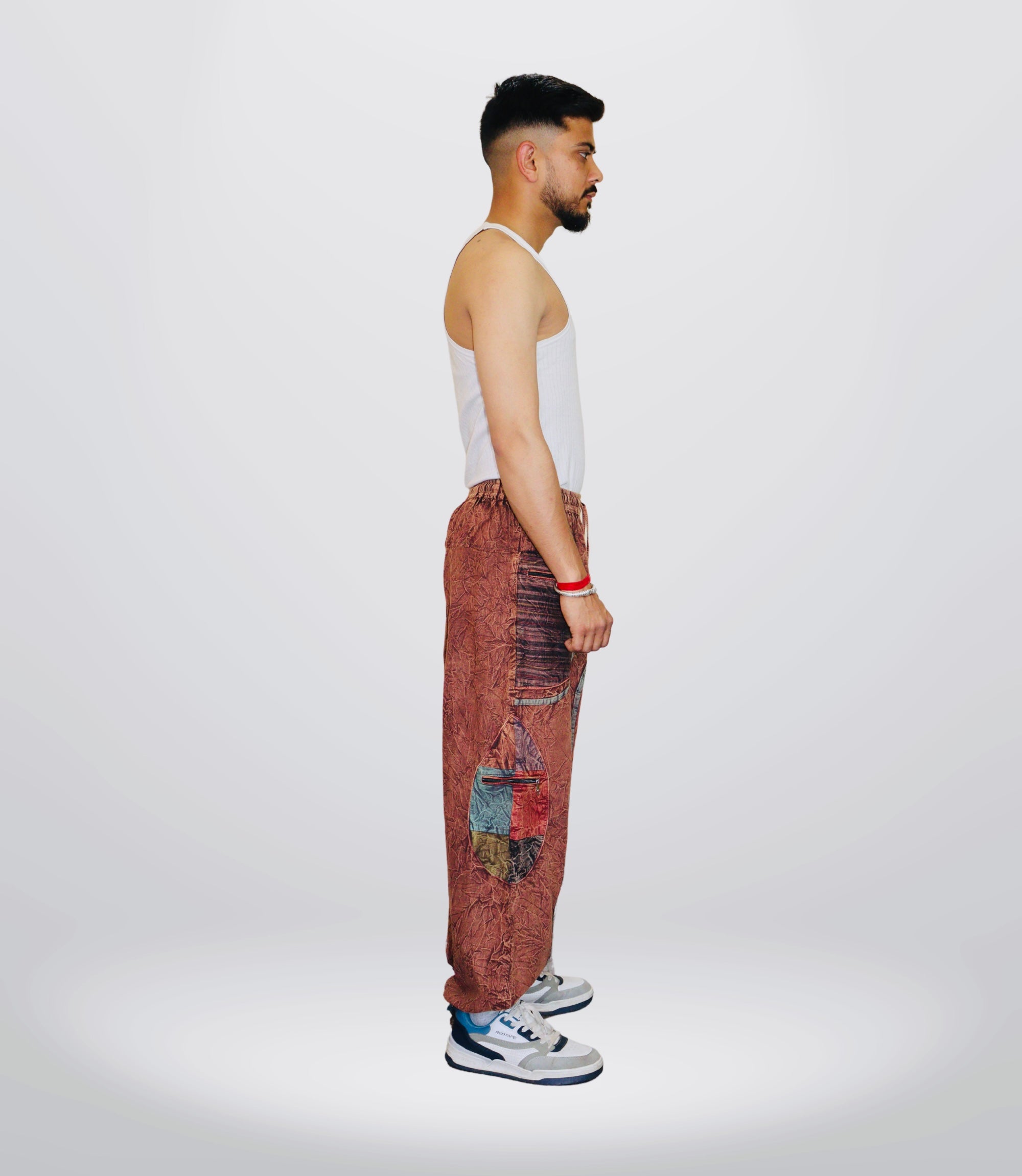 Boho Harem Trouser- Brown Multicolor