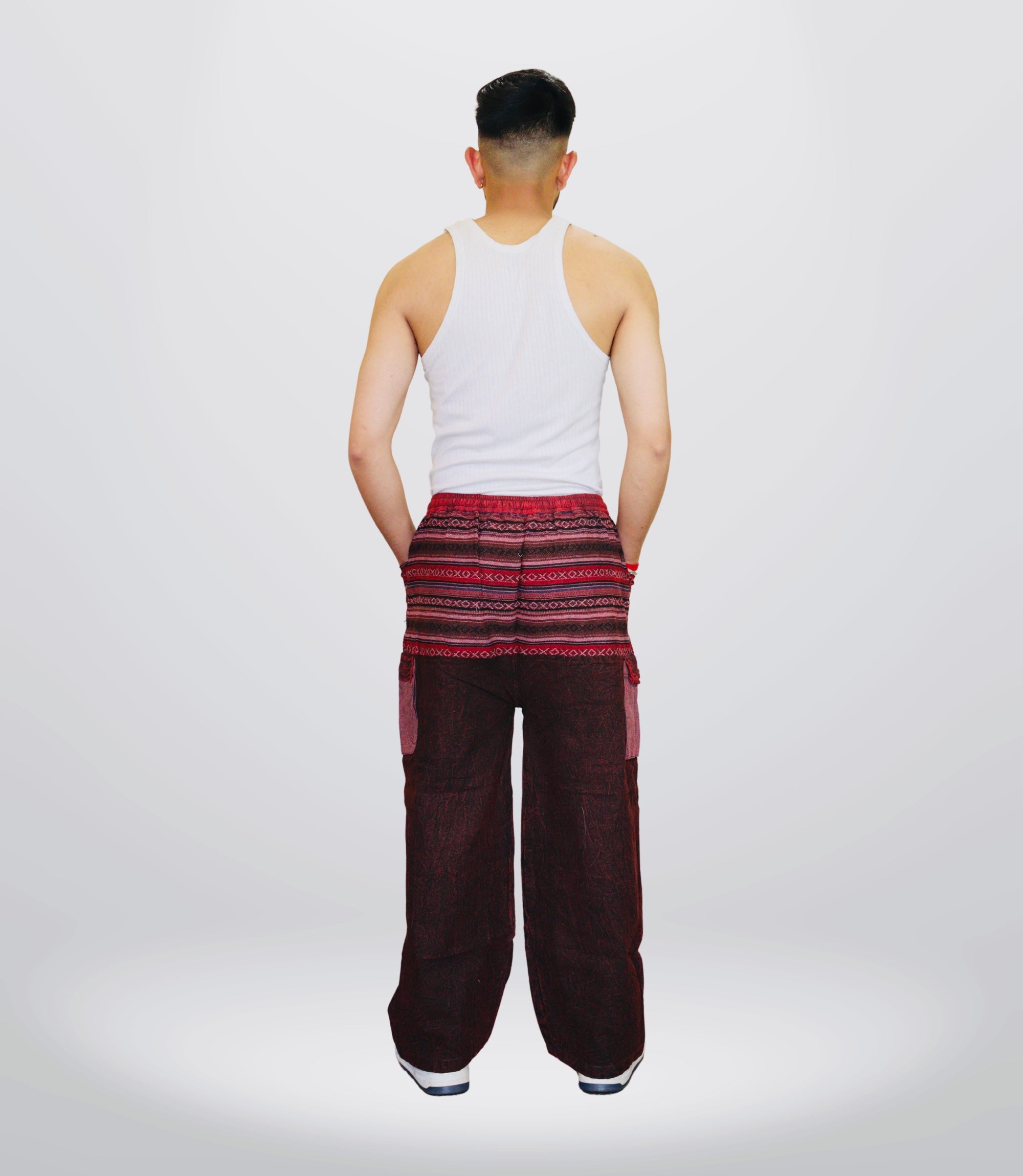 Boho Harem Trouser-Deep Maroon