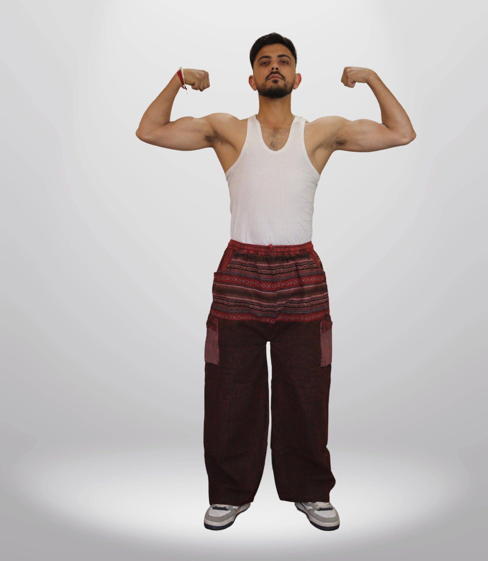 Boho Harem Trouser-Deep Maroon