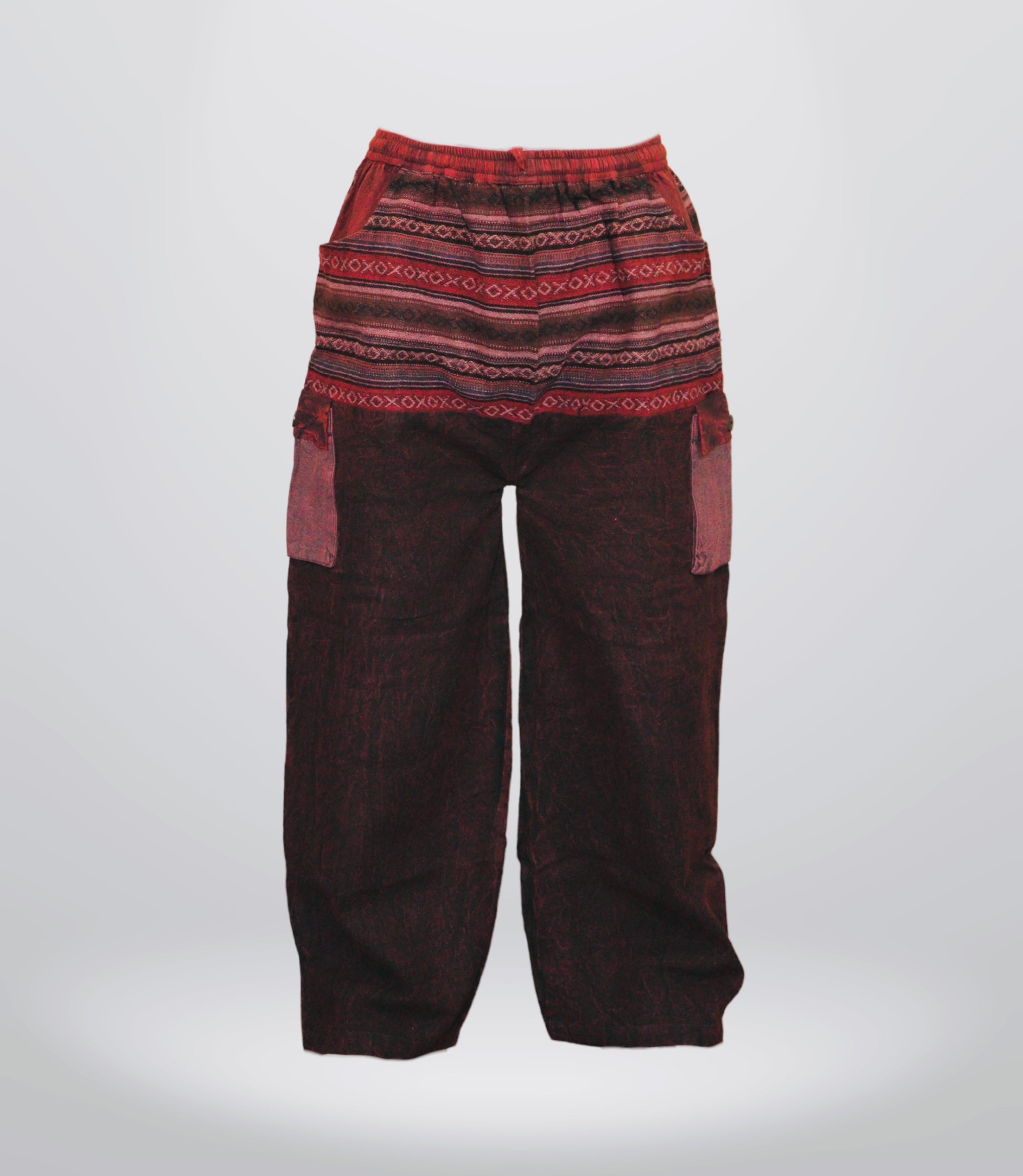 Boho Harem Trouser-Deep Maroon