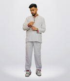 Himachali Cotton Kurta - Pajama - Grey