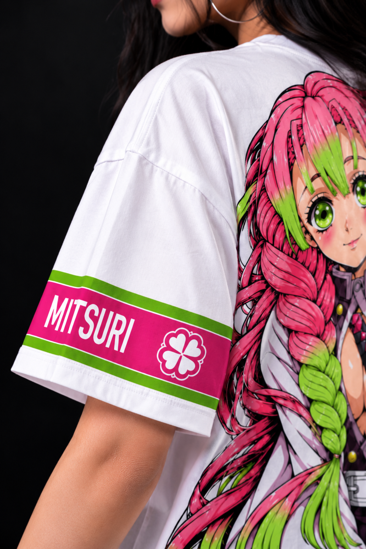 Mitsuri Love Hashira Oversized Tee – White